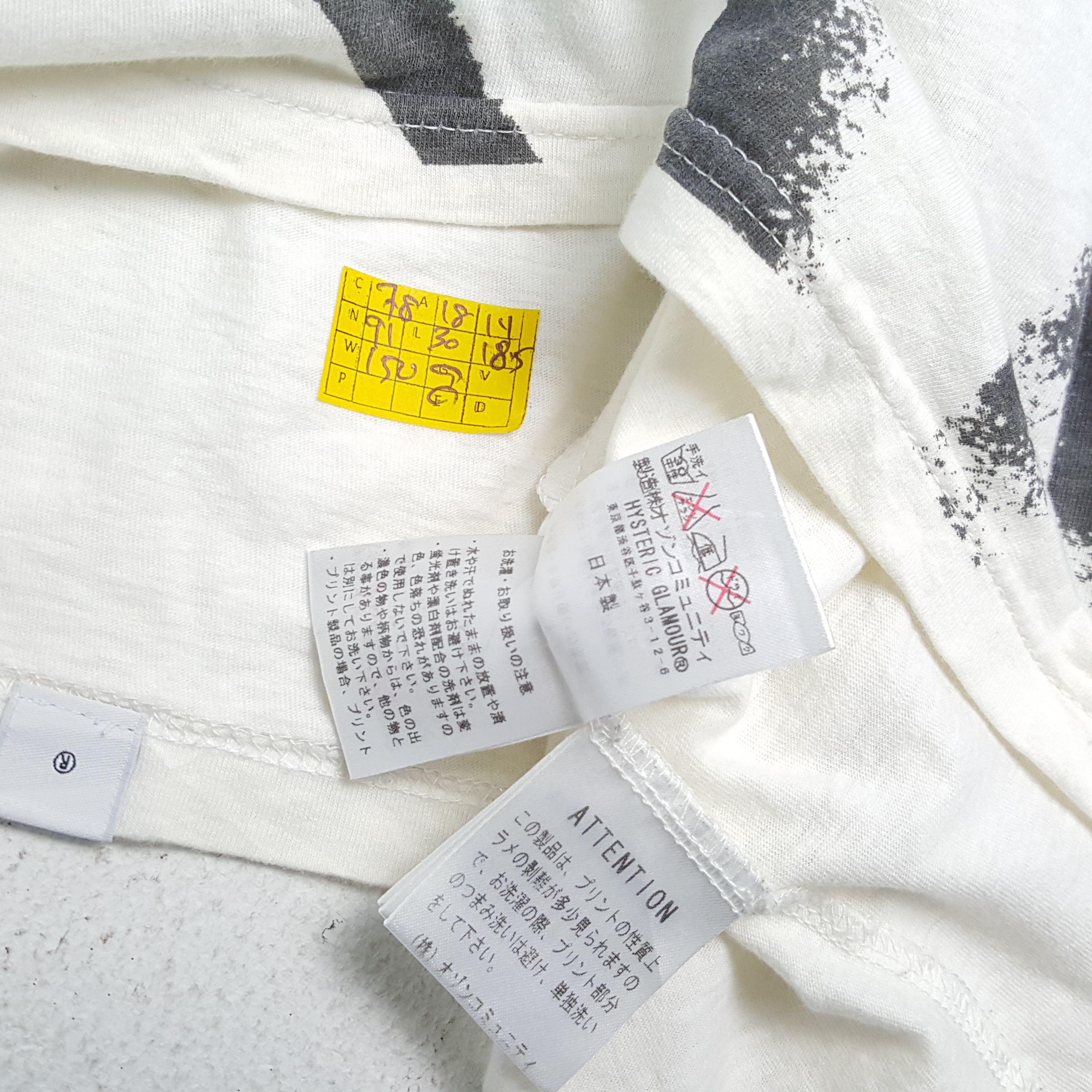 Hysteric Glamour × Japanese Brand × Vintage Vintage HYSTERIC GLAMOUR Japanese Fashion Brand T-Shirts Size S / US 4 / IT 40 - 7 Thumbnail