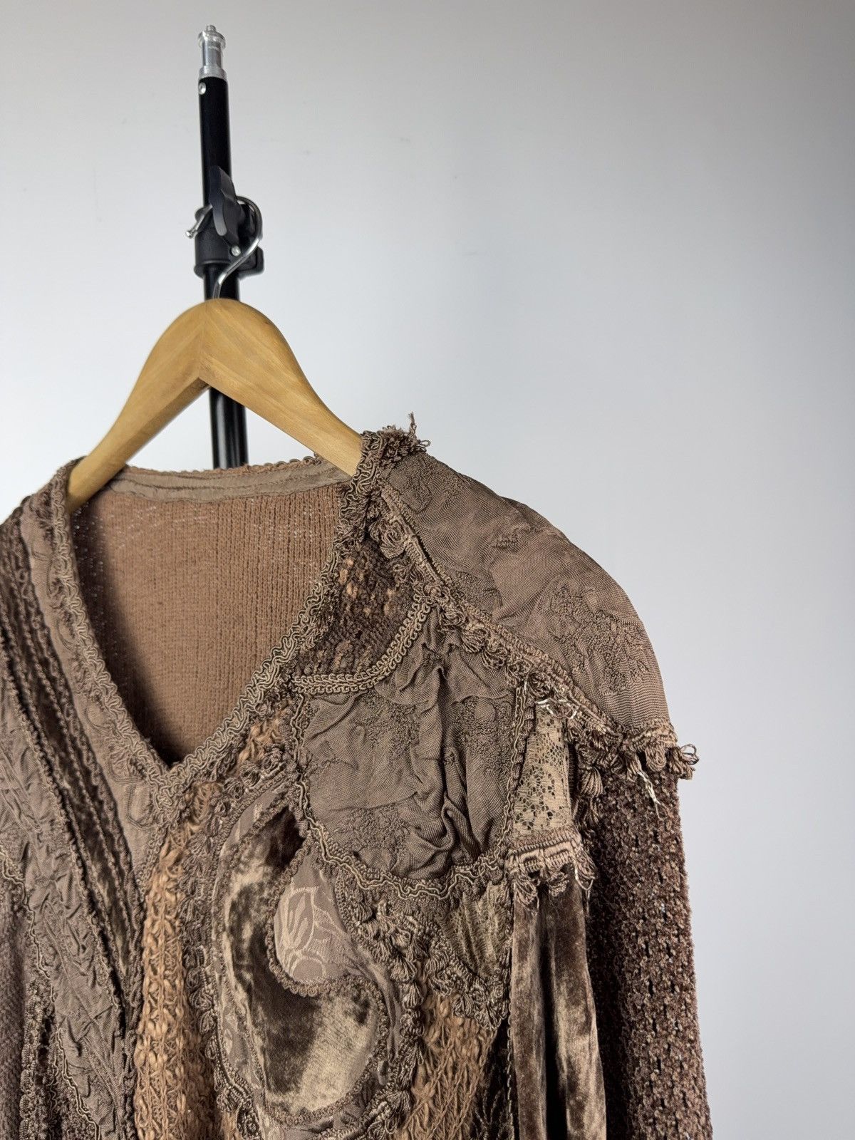Japanese Brand Designer Avant Garde Retro Barroco Fluffy knitted sweater Size M / US 6-8 / IT 42-44 - 6 Thumbnail