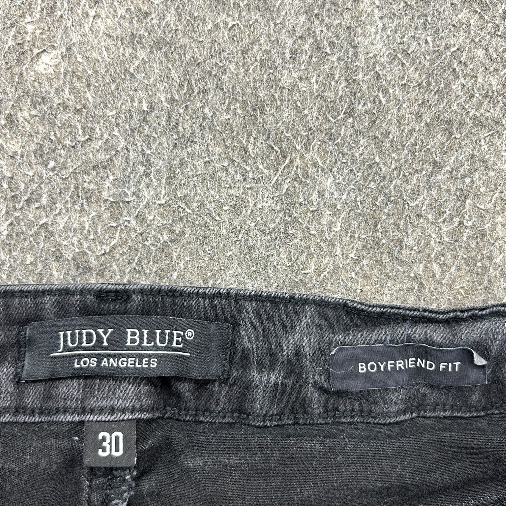 Denime Judy Blue Jeans Womens 30 Black Boyfriend Fit Dark Wash Stretch Denim Cotton Jeans Slim 5-Pocket Logo? No Size 30" / US 8 / IT 44 - 4 Thumbnail