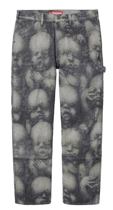 Supreme supreme H.R. Giger double knee jeans | Grailed