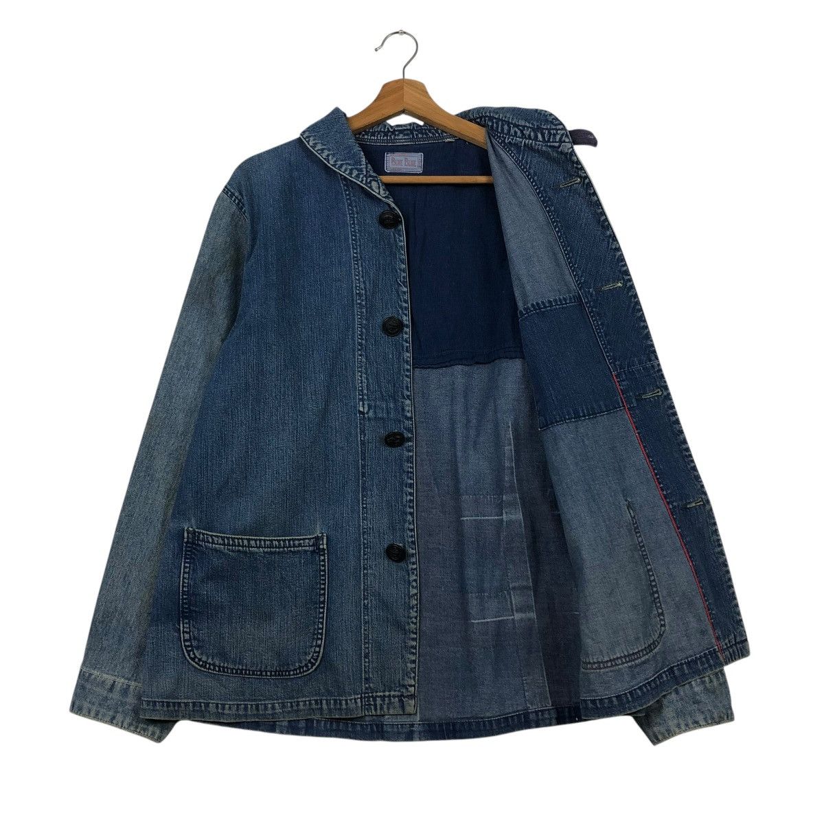 Blue Blue Japan 🔥VINTAGE DENIM JACKET DENIM PATCHWORK BLUE BLUE JAPAN Size US M / EU 48-50 / 2 - 12 Thumbnail