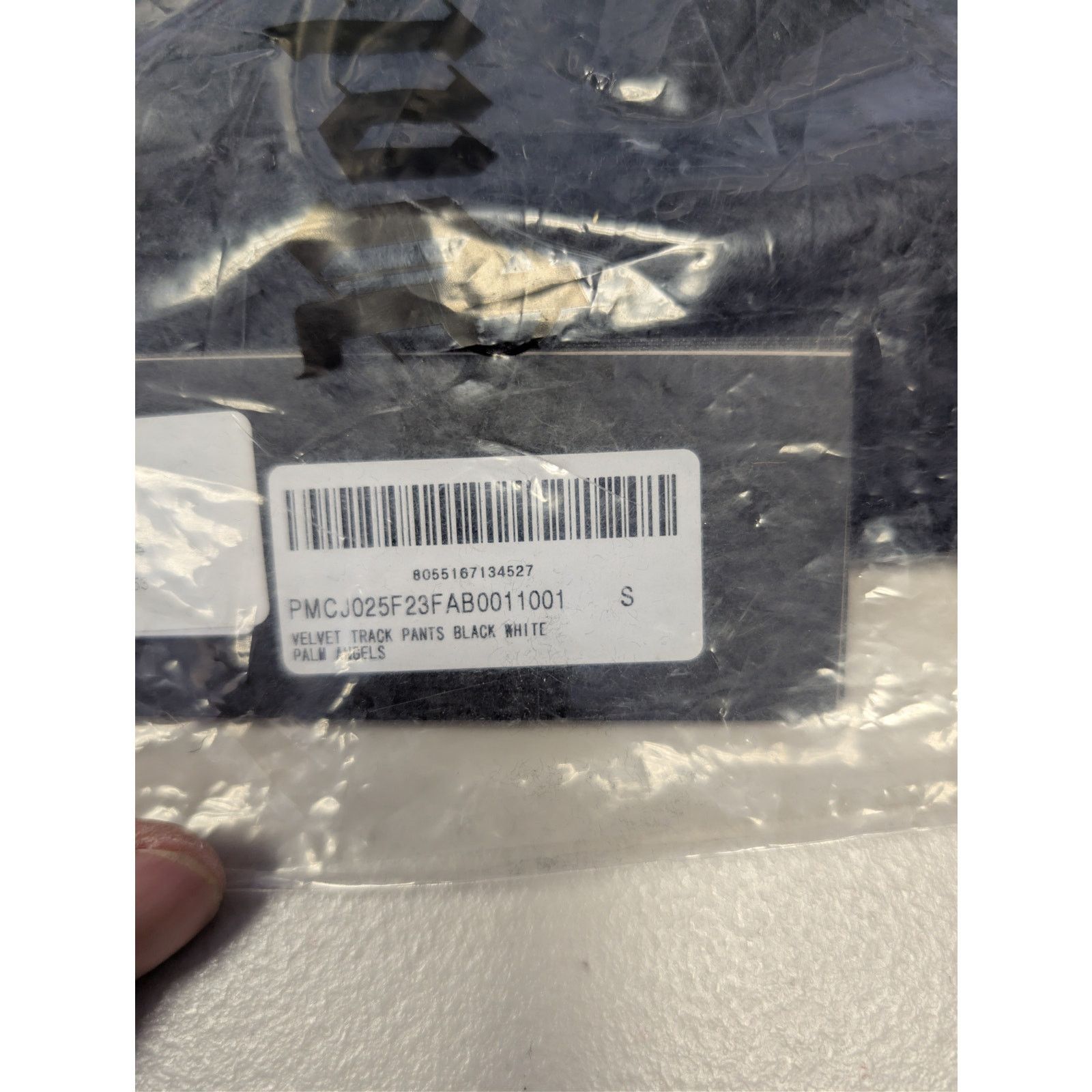 Palm Angels o1rshd1 Q:2 / Velvet Track Pants in Black / White Size US 30 / EU 46 - 23 Thumbnail