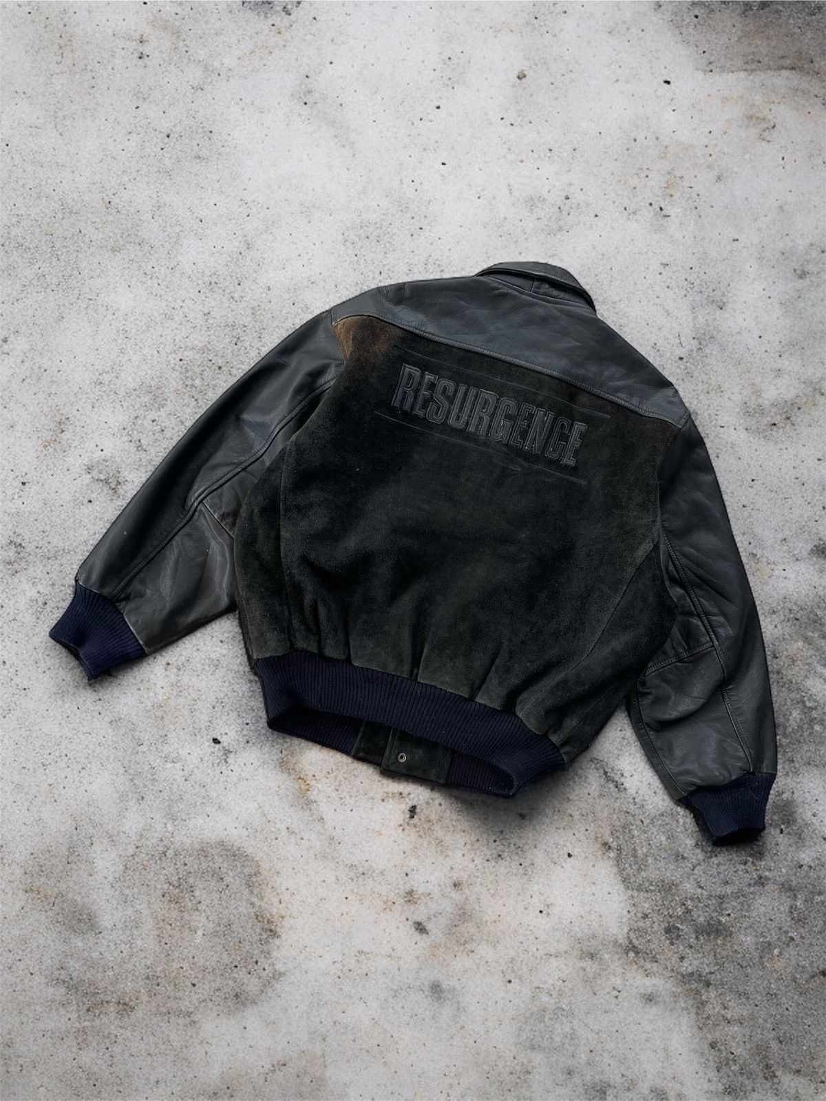 Japanese Brand 🔥VINTAGE 90'S FINEST EMBROIDERED LEATHER VARSITY JACKET Size US M / EU 48-50 / 2 - 4 Thumbnail
