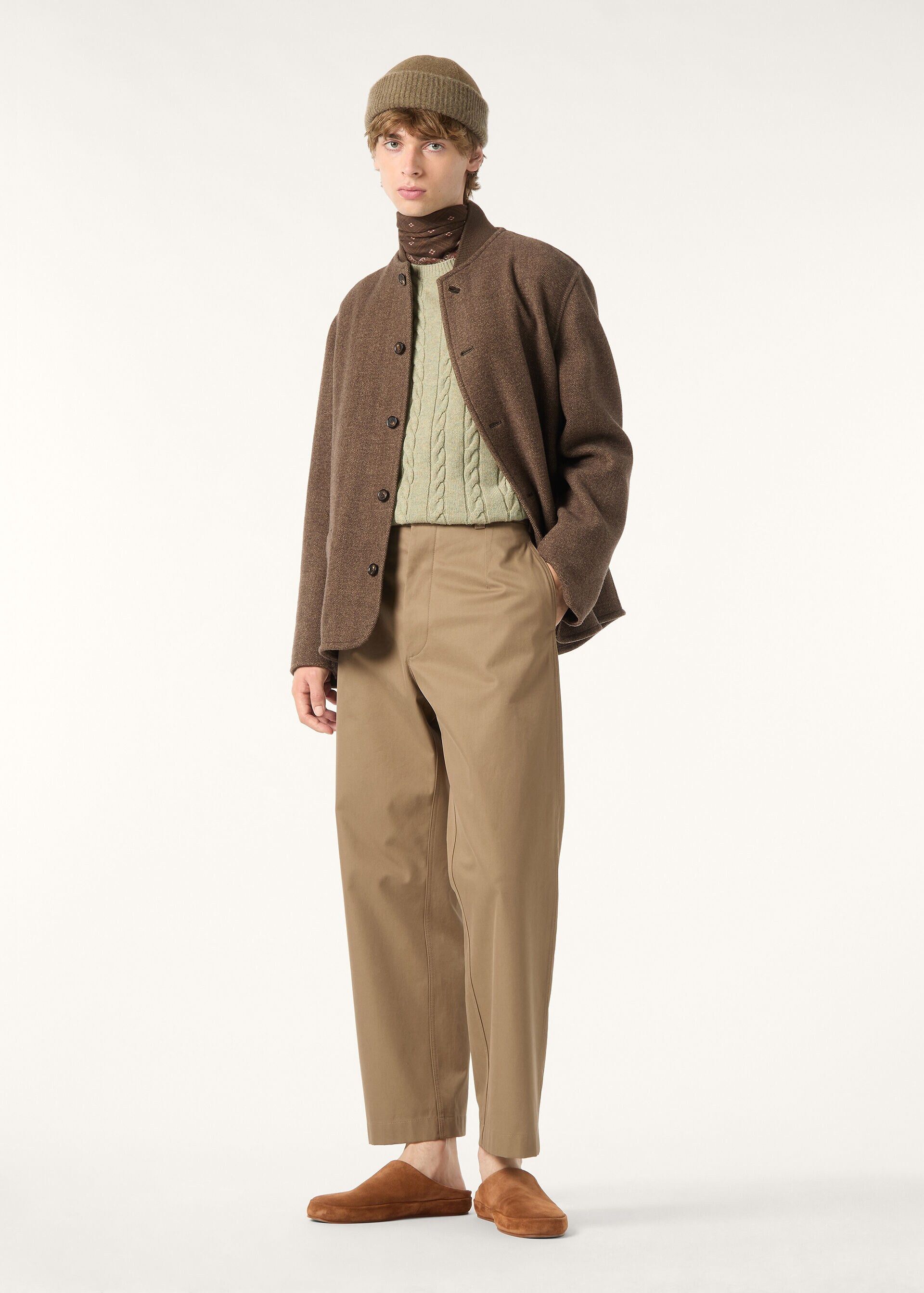 Loro Piana os11x0226 FAQ4349 Fuji Pant in Light Wenge Size US 34 / EU 50 - 2 Thumbnail