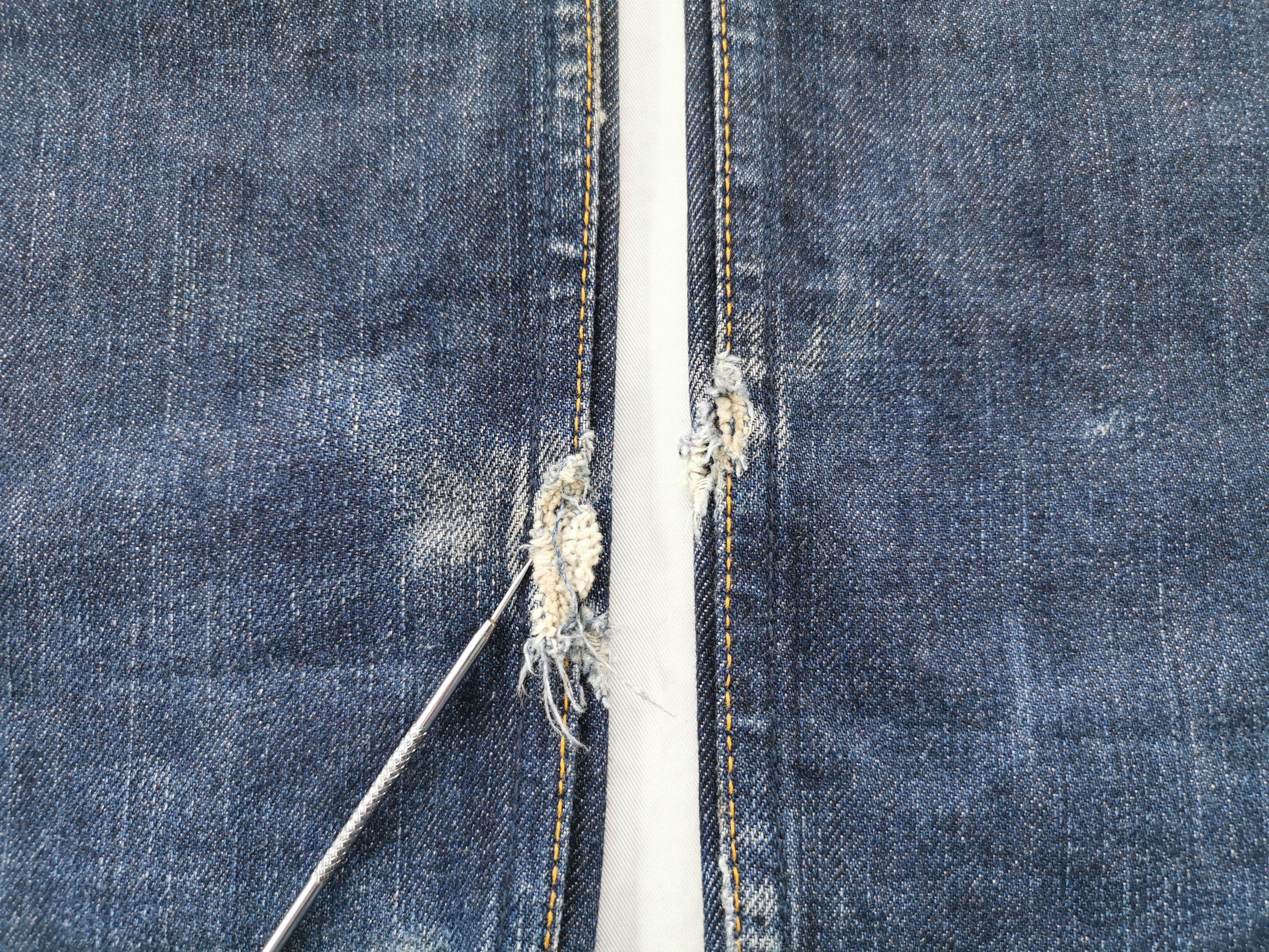 Levi's Distressed VTG 90s Levis 606 Big E Orange Tab Made In Japan Size US 30 / EU 46 - 12 Thumbnail