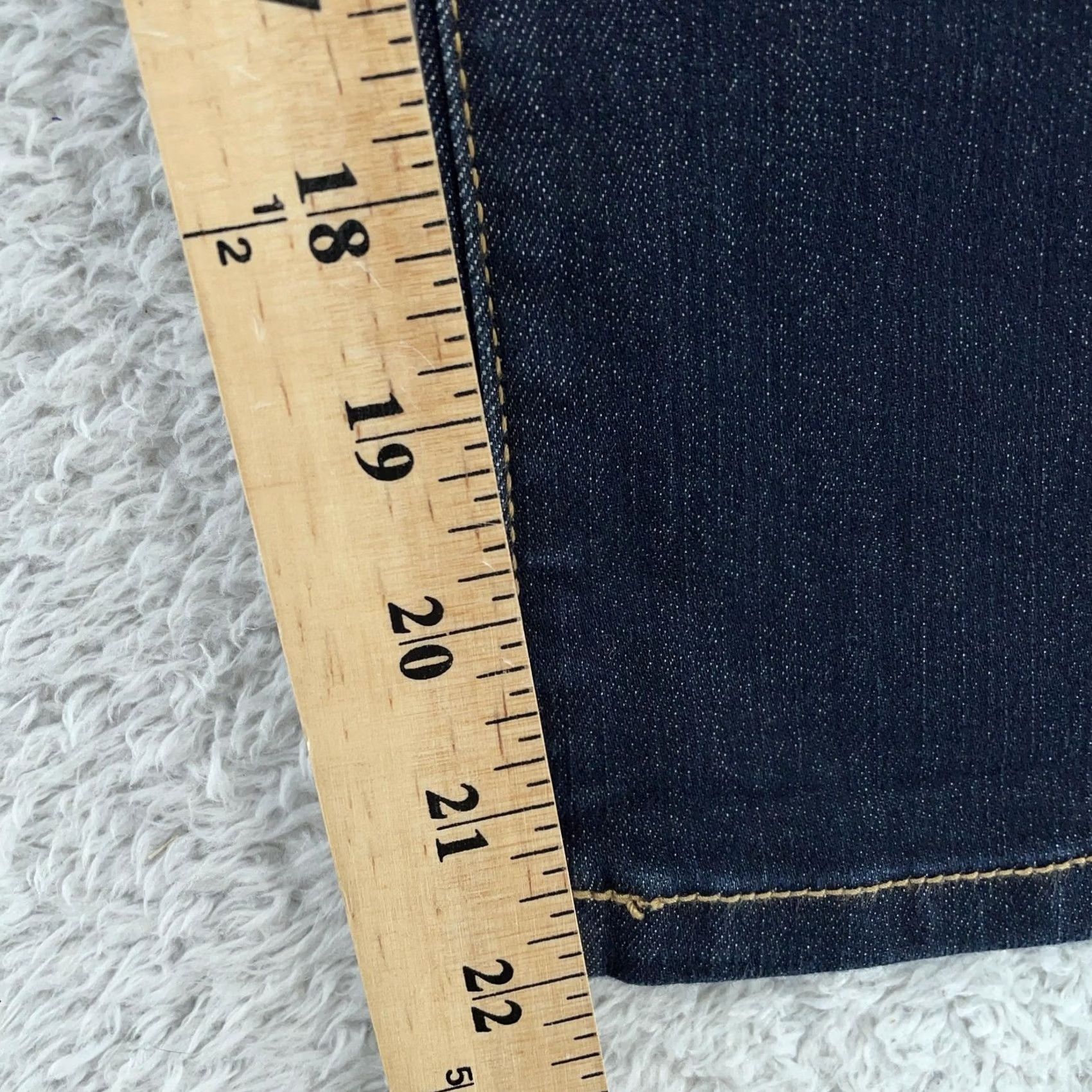 Vintage The Limited Jeans Slim Low Rise Crop Womens 8 Dark Wash 32x22 Denim Cotton Polyester Spandex Pockets 678 Size 30" / US 8 / IT 44 - 6 Thumbnail