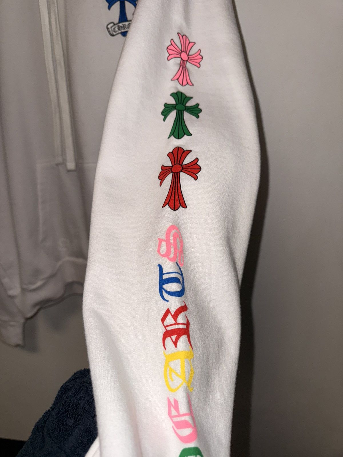 Chrome Hearts Chrome Hearts Multi Color Cemetery Cross Hoodie White Size US L / EU 52-54 / 3 - 8 Thumbnail