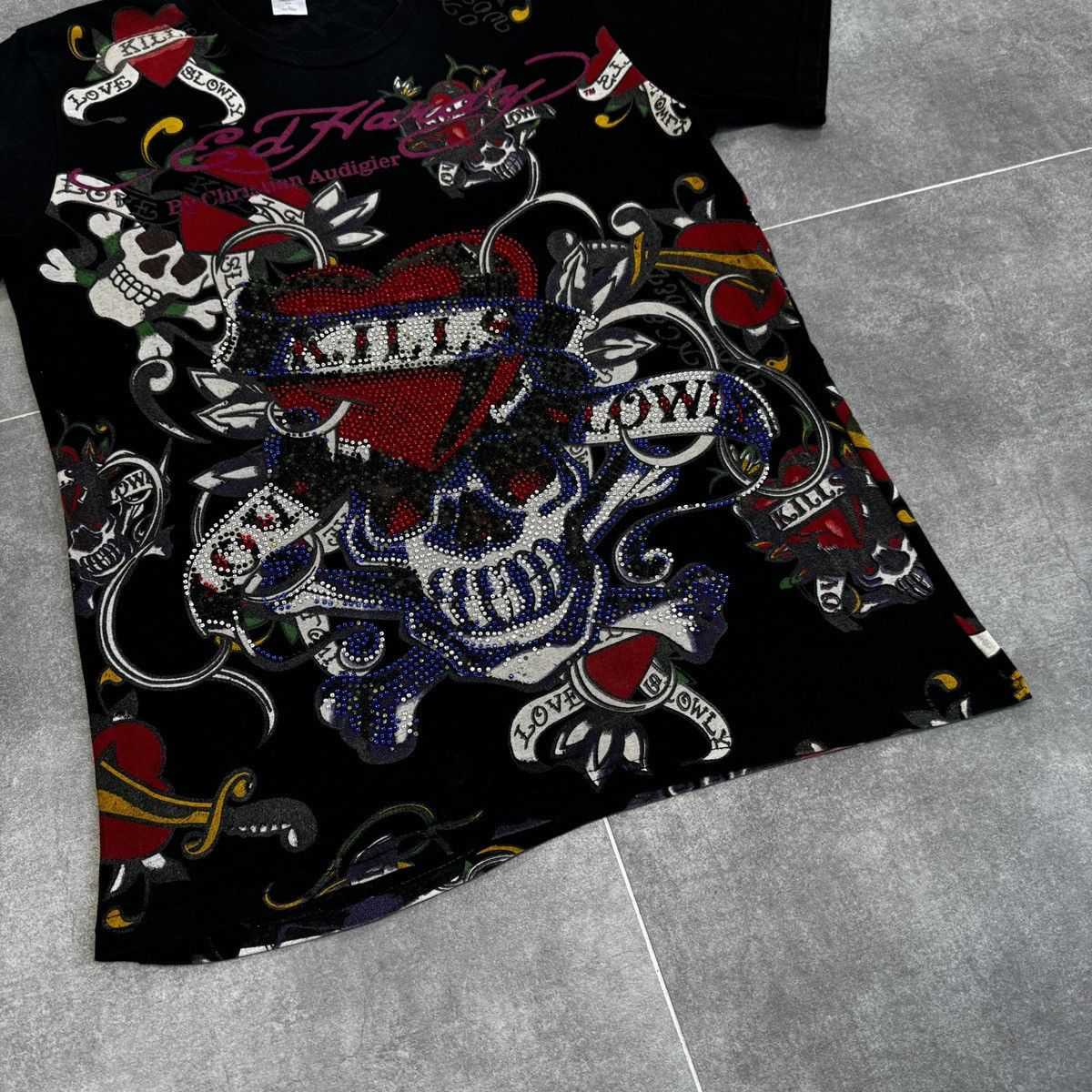 Ed Hardy Ed Hardy by Christian Audigier Skulls Tattoo Swag T-Shirt Size L / US 10 / IT 46 - 4 Thumbnail