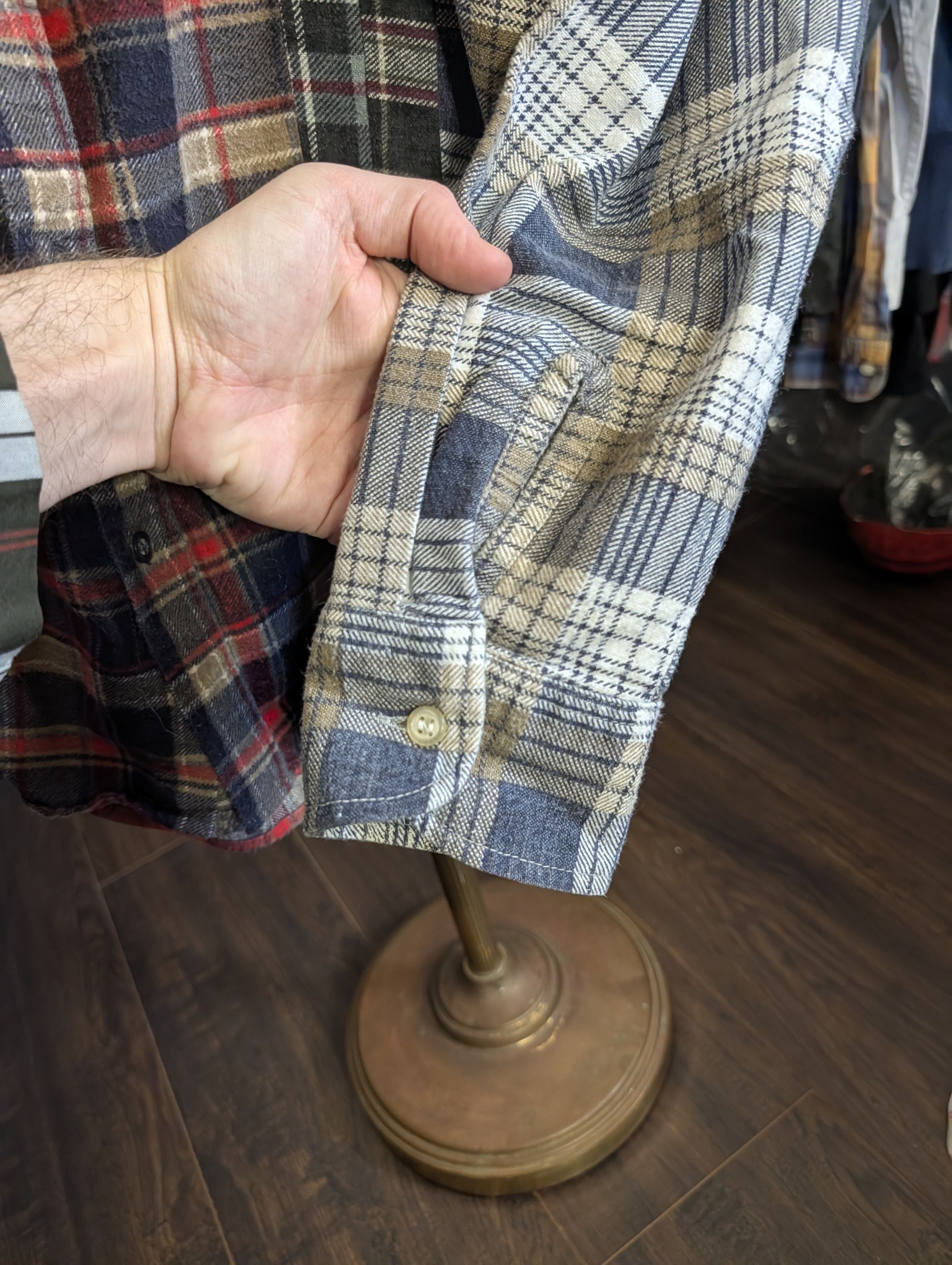 Needles REBUILD BY NEEDLES 1/1 Patchwork Flannel Shirt M Size US M / EU 48-50 / 2 - 8 Thumbnail