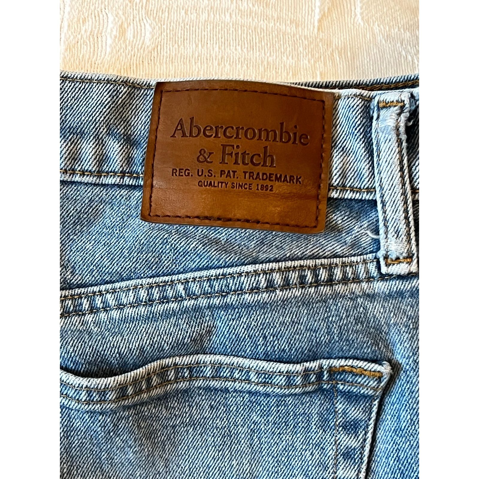 Abercrombie & Fitch Abercrombie & Fitch 90's Slim Blue Jeans Size US 34 / EU 50 - 4 Thumbnail