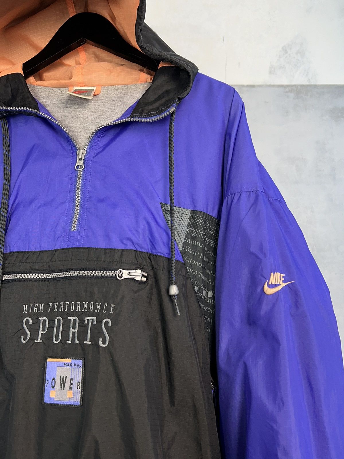 Vintage Vintage Nike Half Zip Anorak Jacket Size L - XL Size US L / EU 52-54 / 3 - 3 Thumbnail