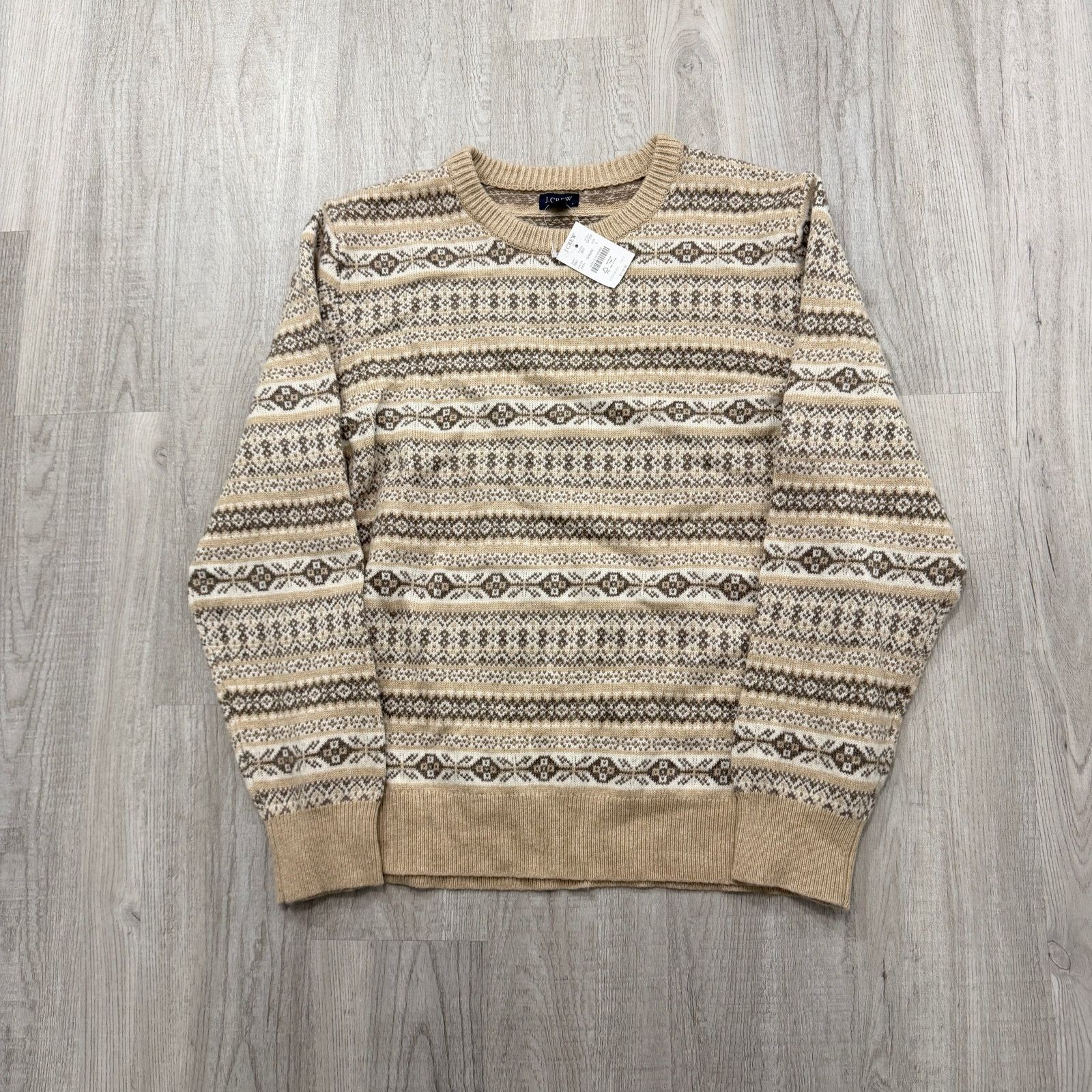 J.Crew J Crew Supersoft Lambswool Fair Isle Sweater Men's Large NEW Size US L / EU 52-54 / 3 - 1 Thumbnail