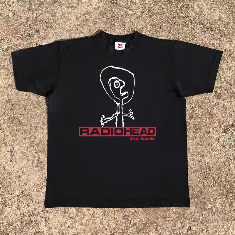Japanese Brand × Vintage Black casual retro cartoon print cotton t-shirt Size US M / EU 48-50 / 2 - 1 Thumbnail
