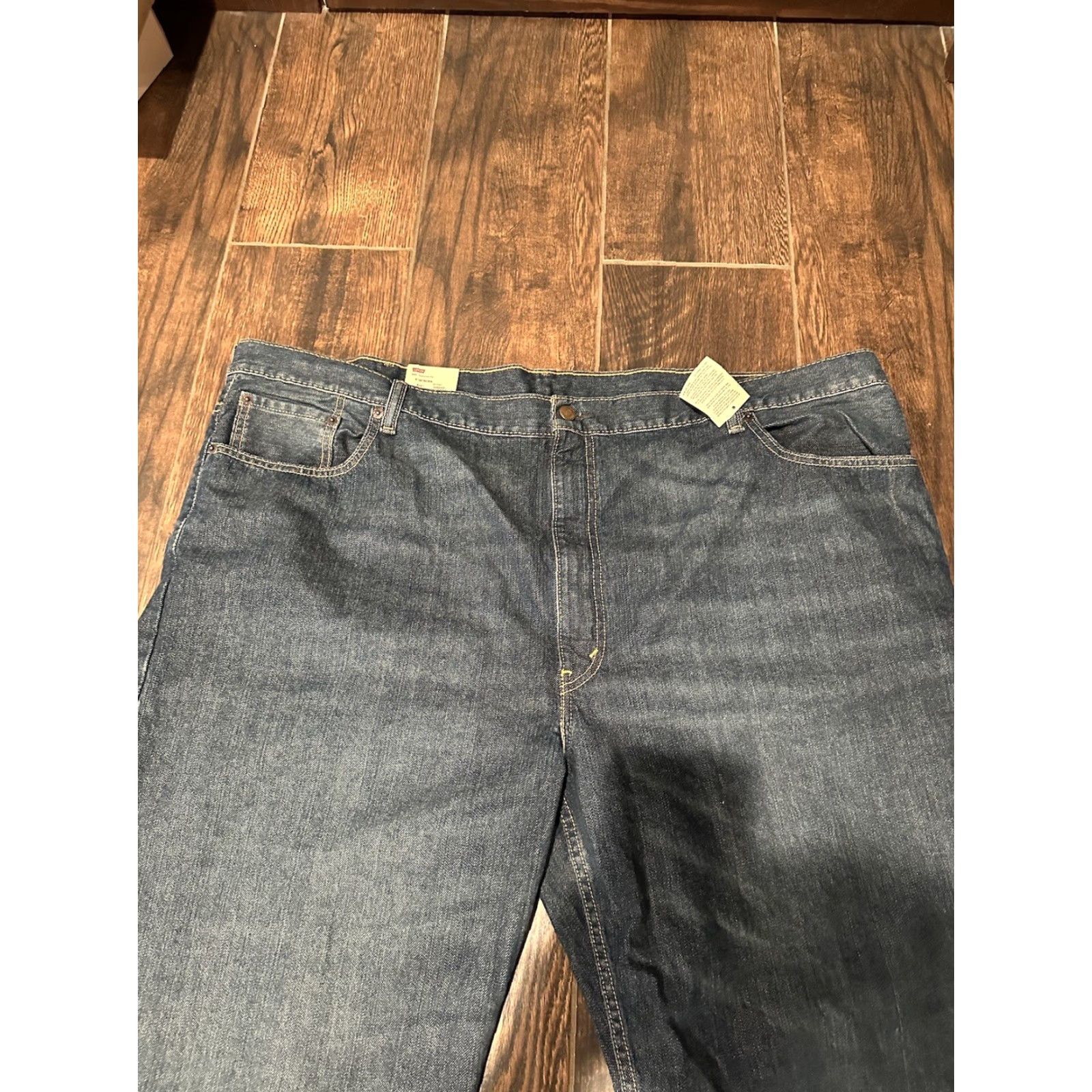 Levi's VINTAGE NWT Levi's 550 Relaxed Jeans Men Big & Tall 50x29 Blue Cotton Denim Tapered Inseam 29 XS? Size US 34 / EU 50 - 4 Thumbnail