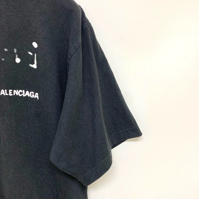 Balenciaga Balenciaga Splash-ink logo short sleeve Size US XS / EU 42 / 0 - 8 Thumbnail
