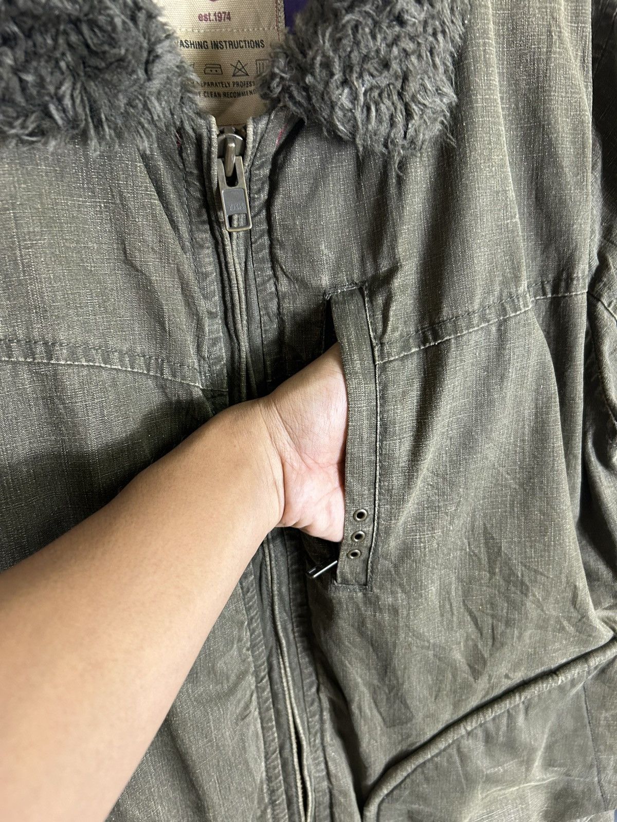 Japanese Brand ⚡️Vintage Ball Zipper Military Style Jacket Size US XL / EU 56 / 4 - 7 Thumbnail
