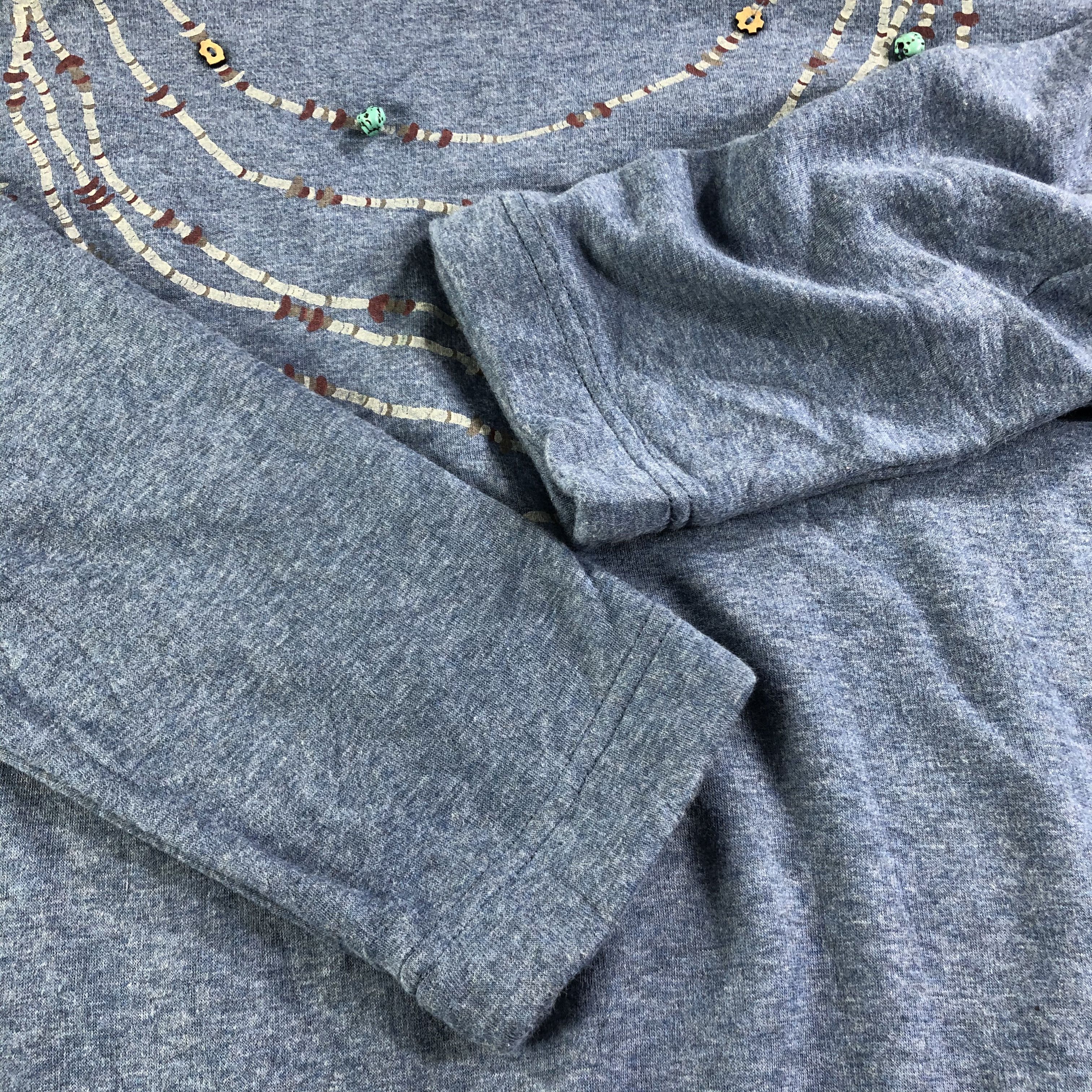 Japanese Brand Drug Store Blue Crewneck Sweatshirt F272 Size US L / EU 52-54 / 3 - 3 Thumbnail