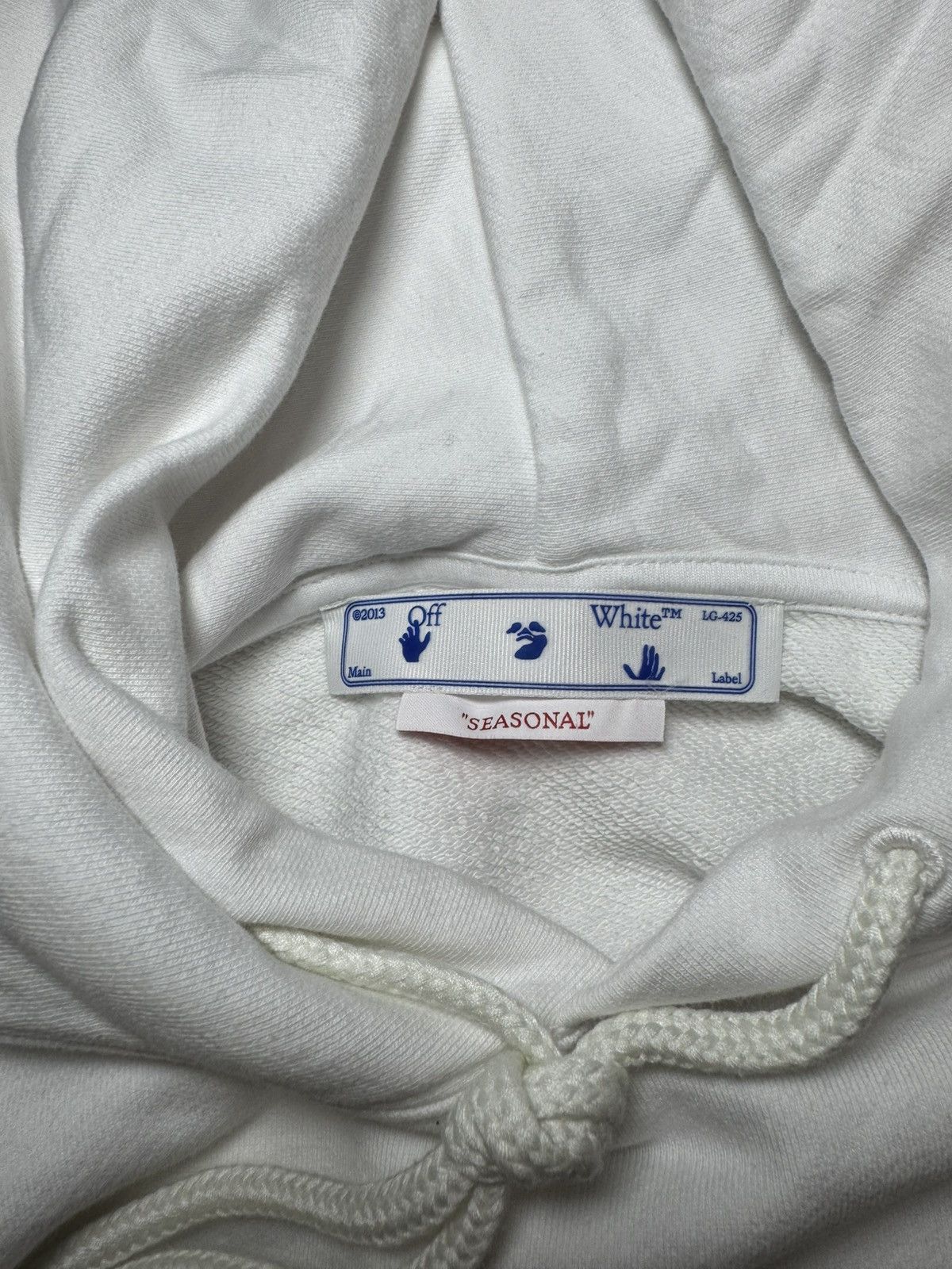Designer × Off-White × Supreme Off-White Hand Arrow Boxy Hoodie Size US M / EU 48-50 / 2 - 13 Thumbnail