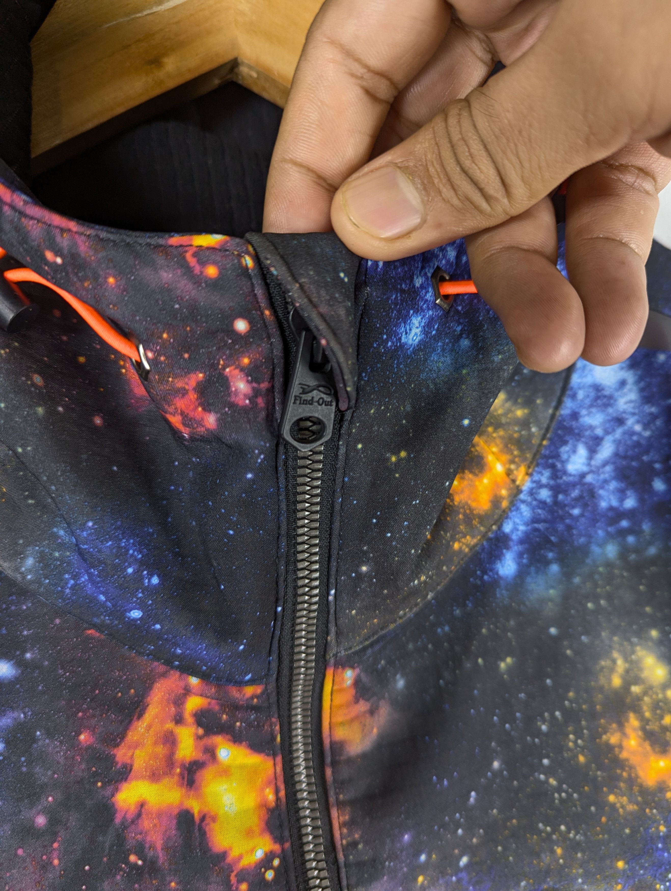Japanese Brand Japanese Brand Find Out Galaxy Printed Hoodie Zipper Jacket Size US M / EU 48-50 / 2 - 8 Thumbnail