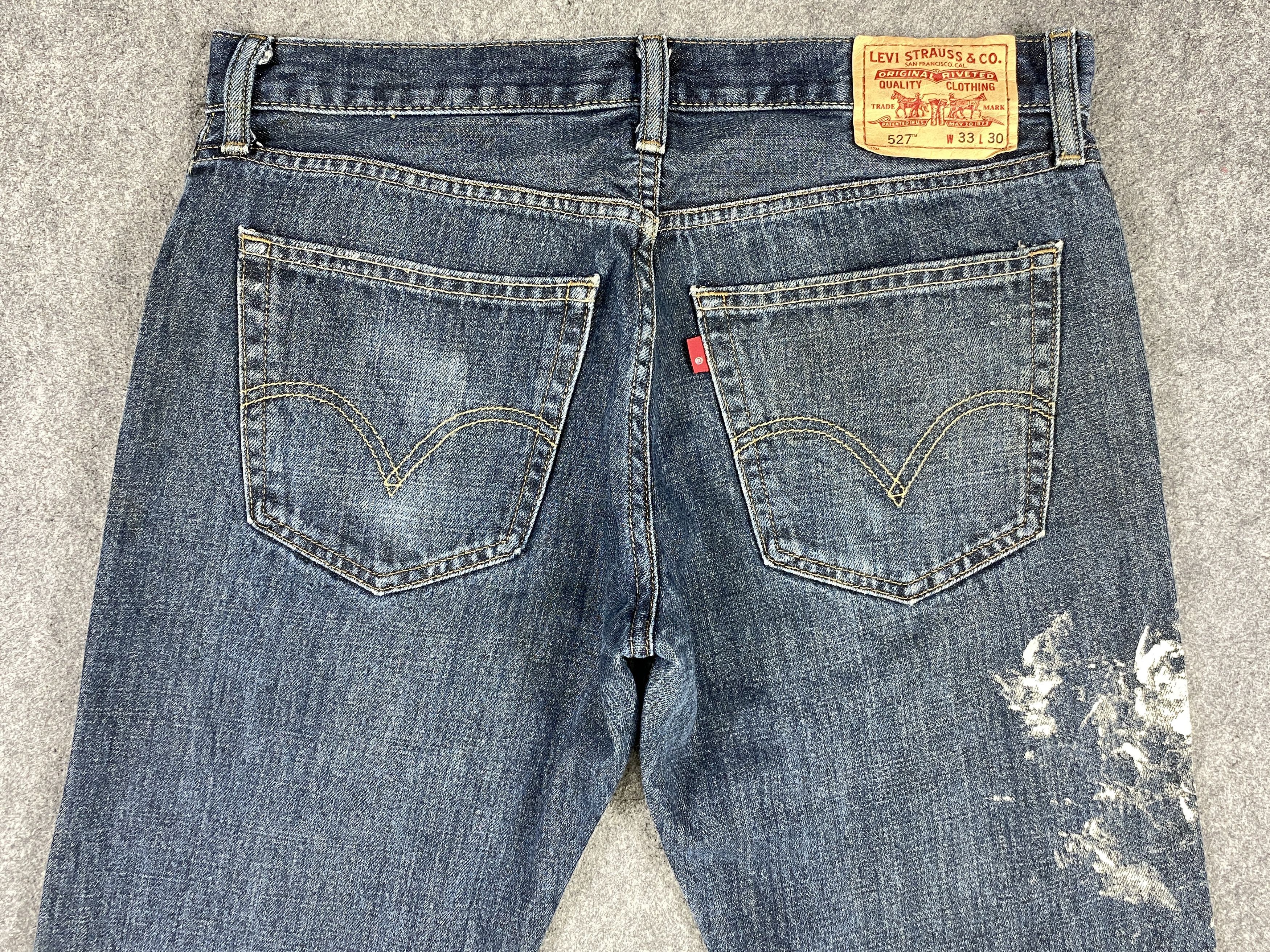 Levi's Dark Blue Vintage Levi's 527 Flared 35x30.5 Denim -JN1873 Size US 35 - 4 Thumbnail