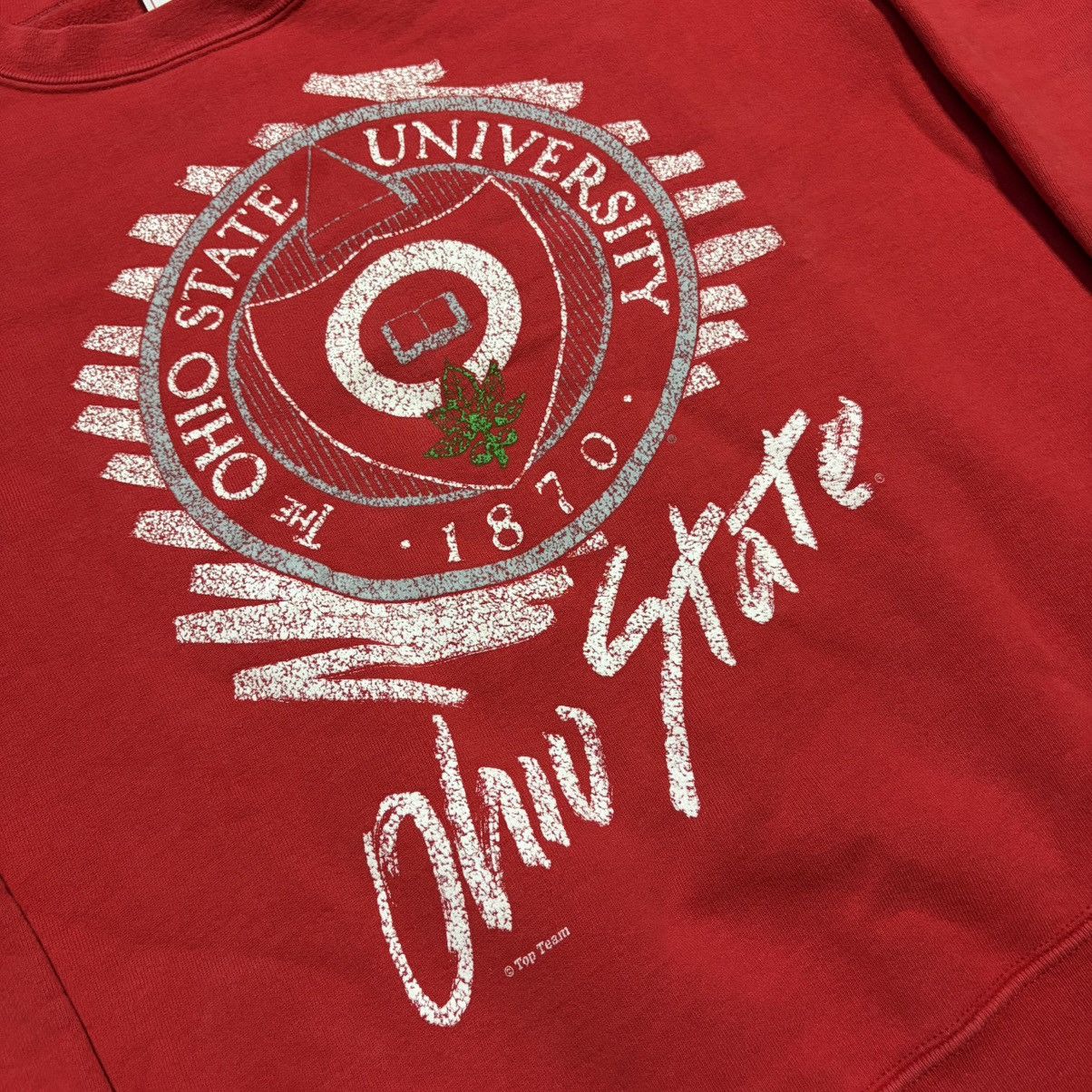 Vintage Vintage 90s Ohio State Buckeyes College Sweatshirt Crewneck Size US M / EU 48-50 / 2 - 4 Thumbnail