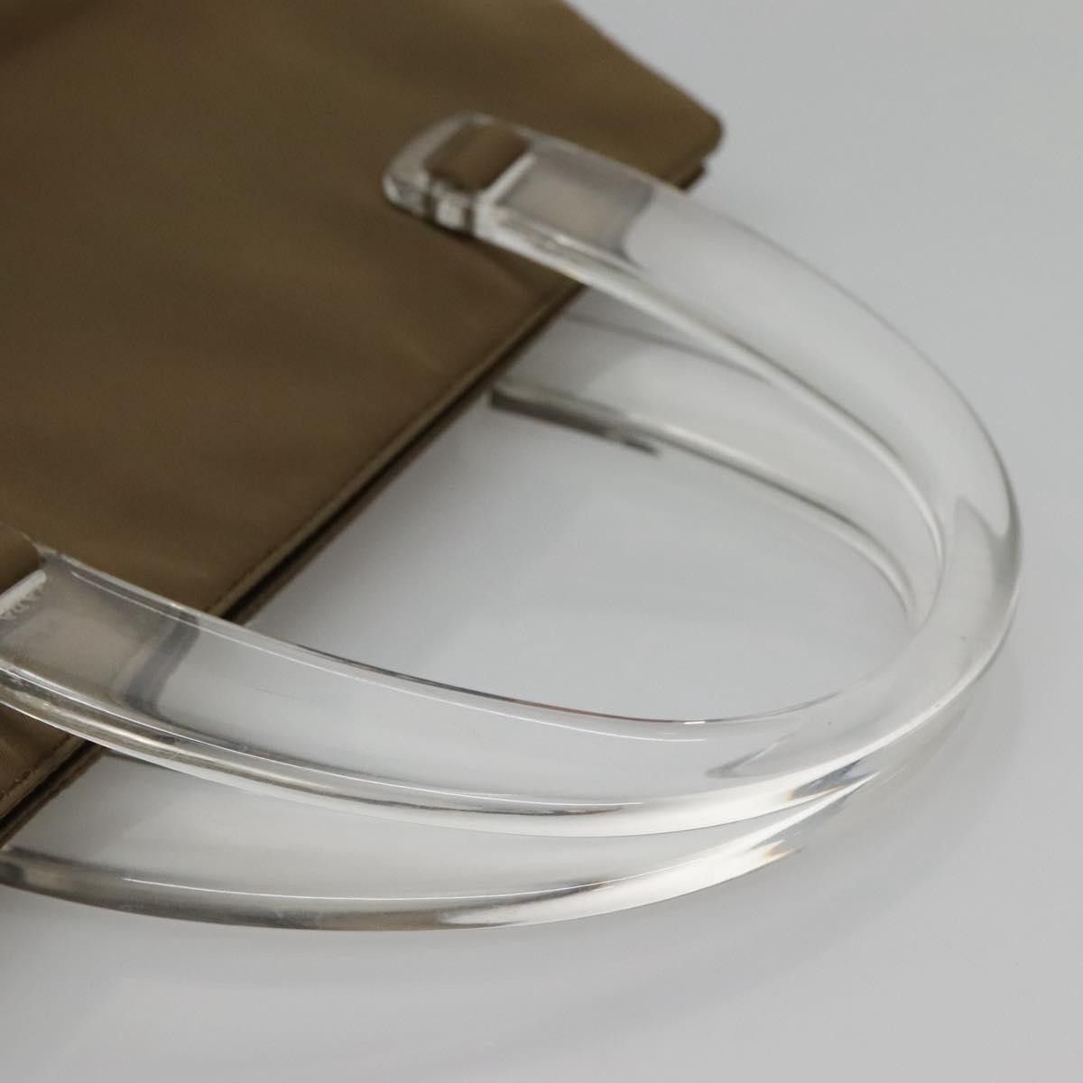 Prada PRADA Hand Bag Nylon Khaki Silver Size ONE SIZE - 7 Thumbnail