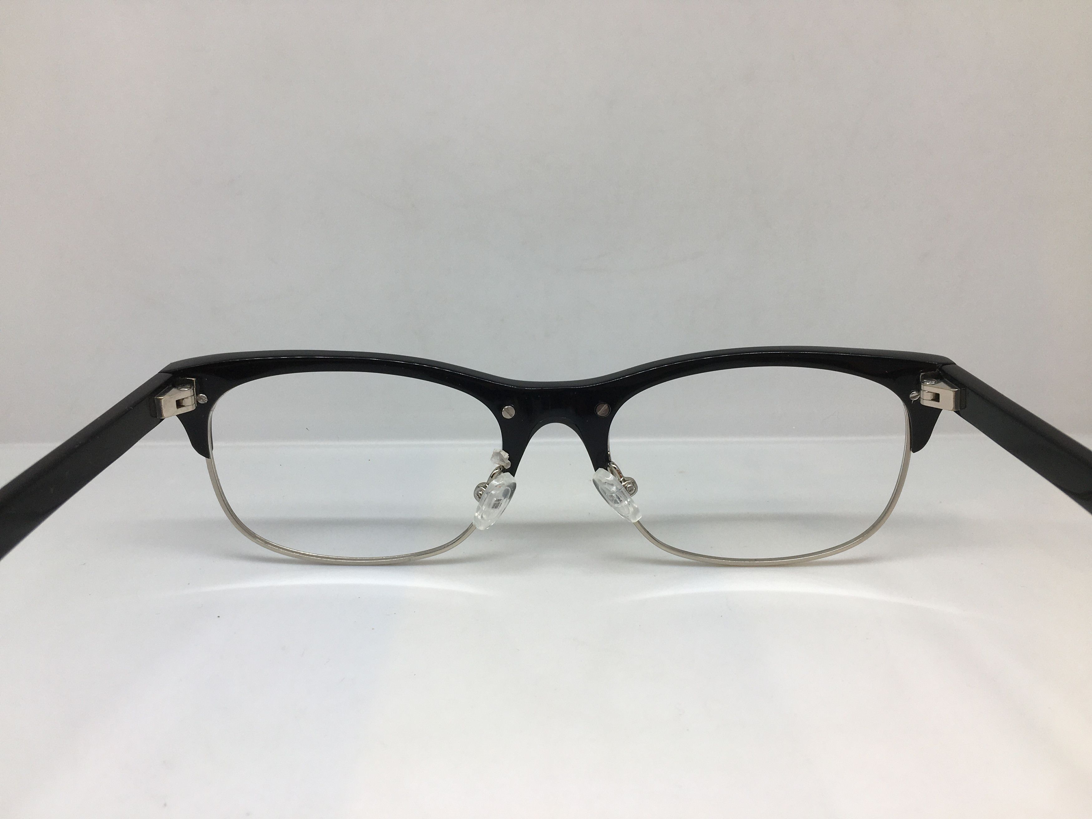 Other Mod Malcolm X Black Silver Eyeglasses Frame Size ONE SIZE - 4 Thumbnail