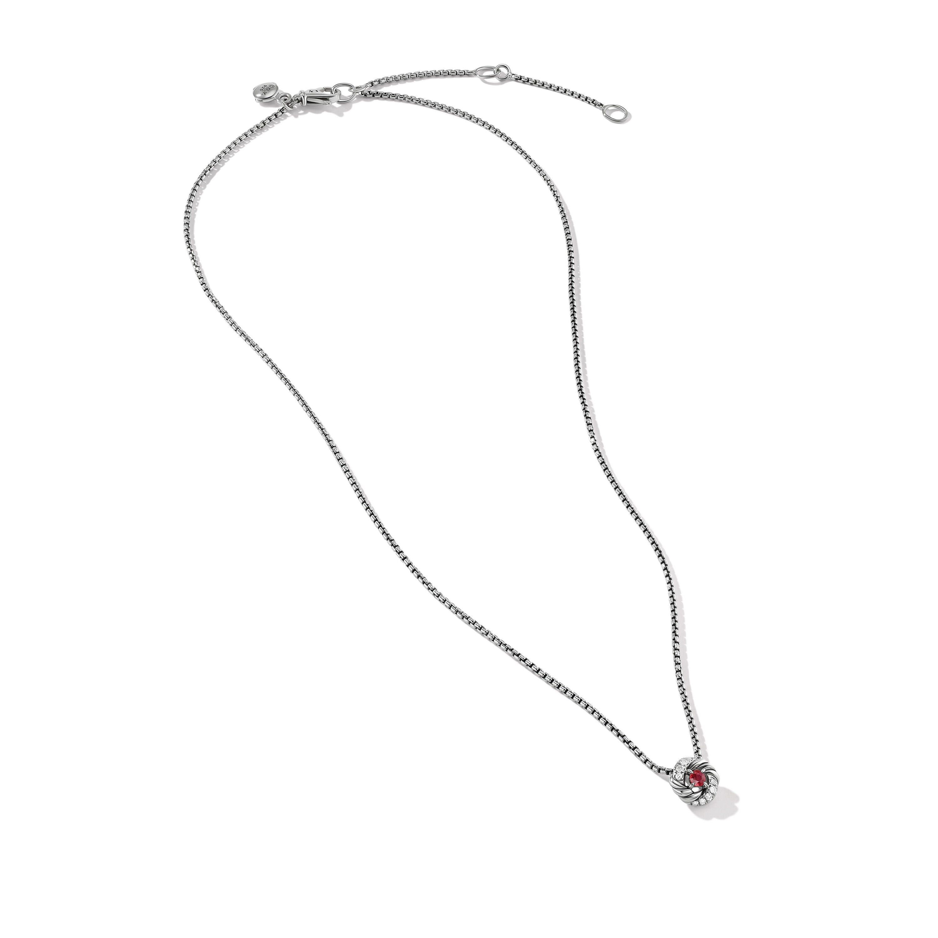 David Yurman o1w1db10325 Petite Infinity Pendant Necklace Sterling Silver Size ONE SIZE - 2 Thumbnail