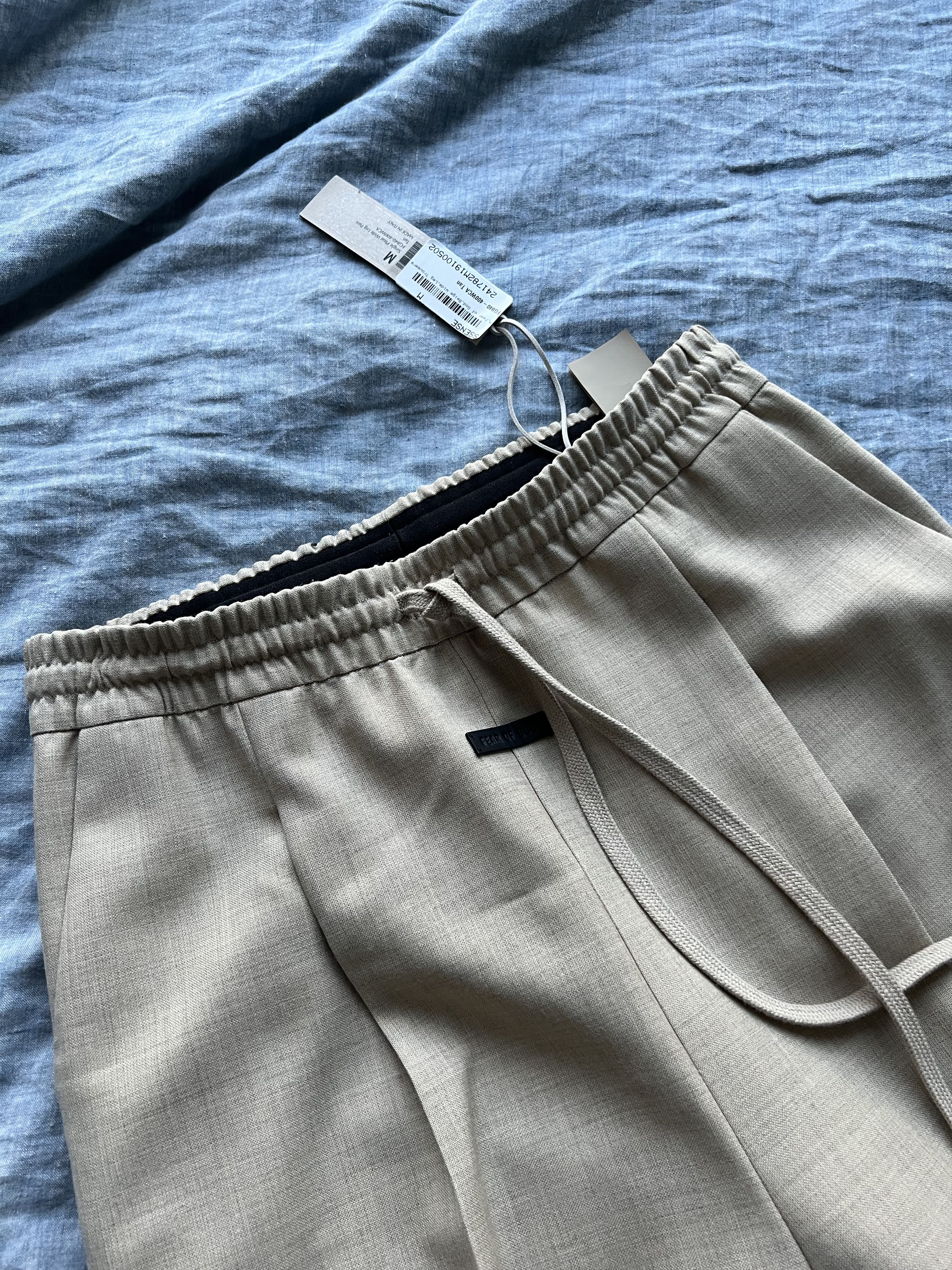 Fear of God 1265USD Drawstring Beige Wide-Leg Trousers Size 48R - 8 Thumbnail