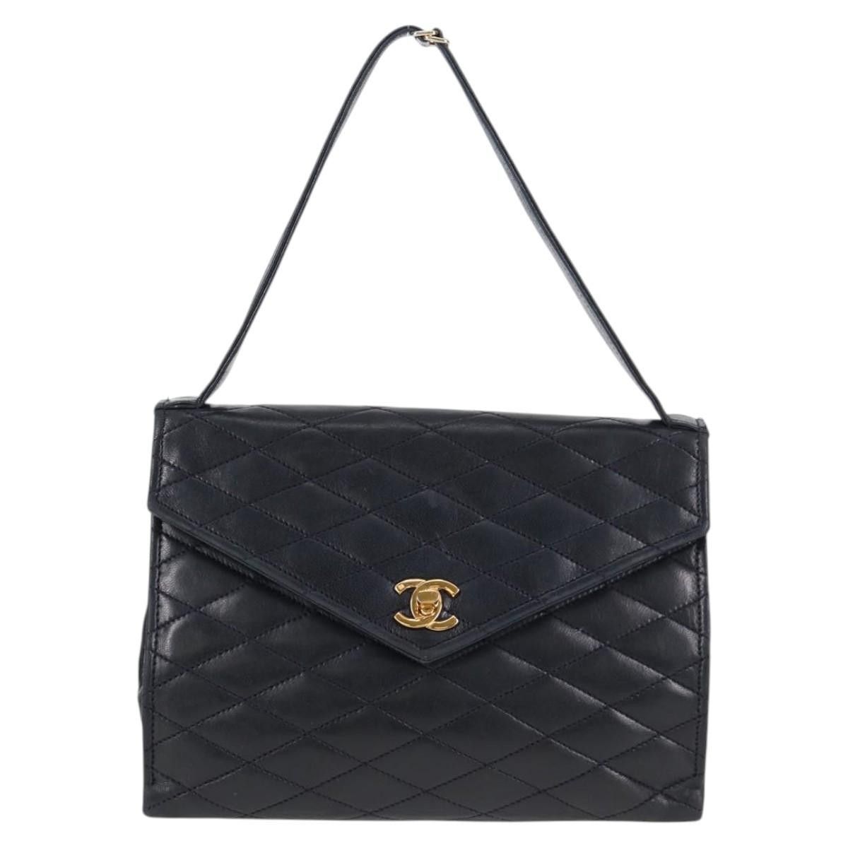 Chanel Chanel Vintage Envelope Flap Shoulder Bag Quilted Lambskin Size ONE SIZE - 1 Thumbnail