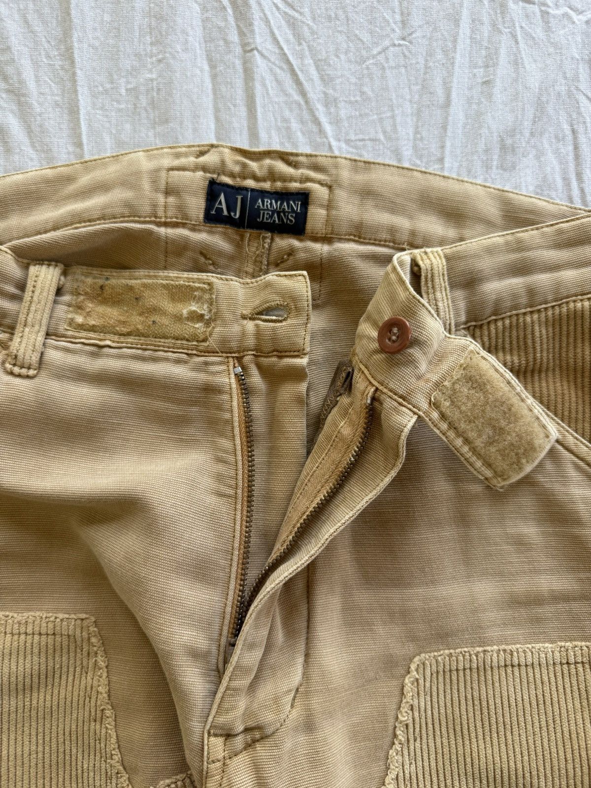 Armani Vintage Armani doubleknee jeans corduroy patchwork trousers Size US 30 / EU 46 - 4 Thumbnail