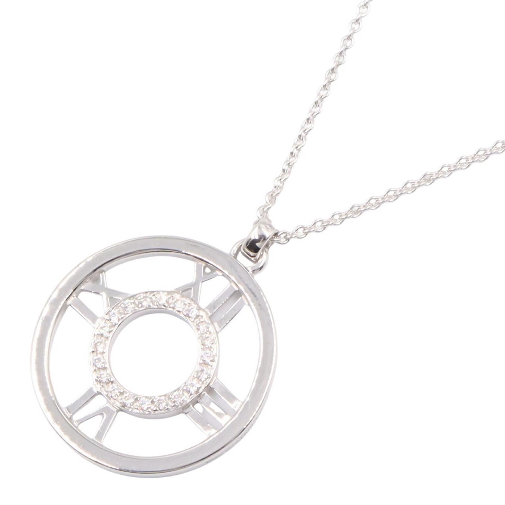 Tiffany & Co. Tiffany & Co. Tiffany & Co. Atlas Au750 Diamond Necklace Precious Metal Necklace DUTY FREE for USA Size ONE SIZE - 1 Thumbnail