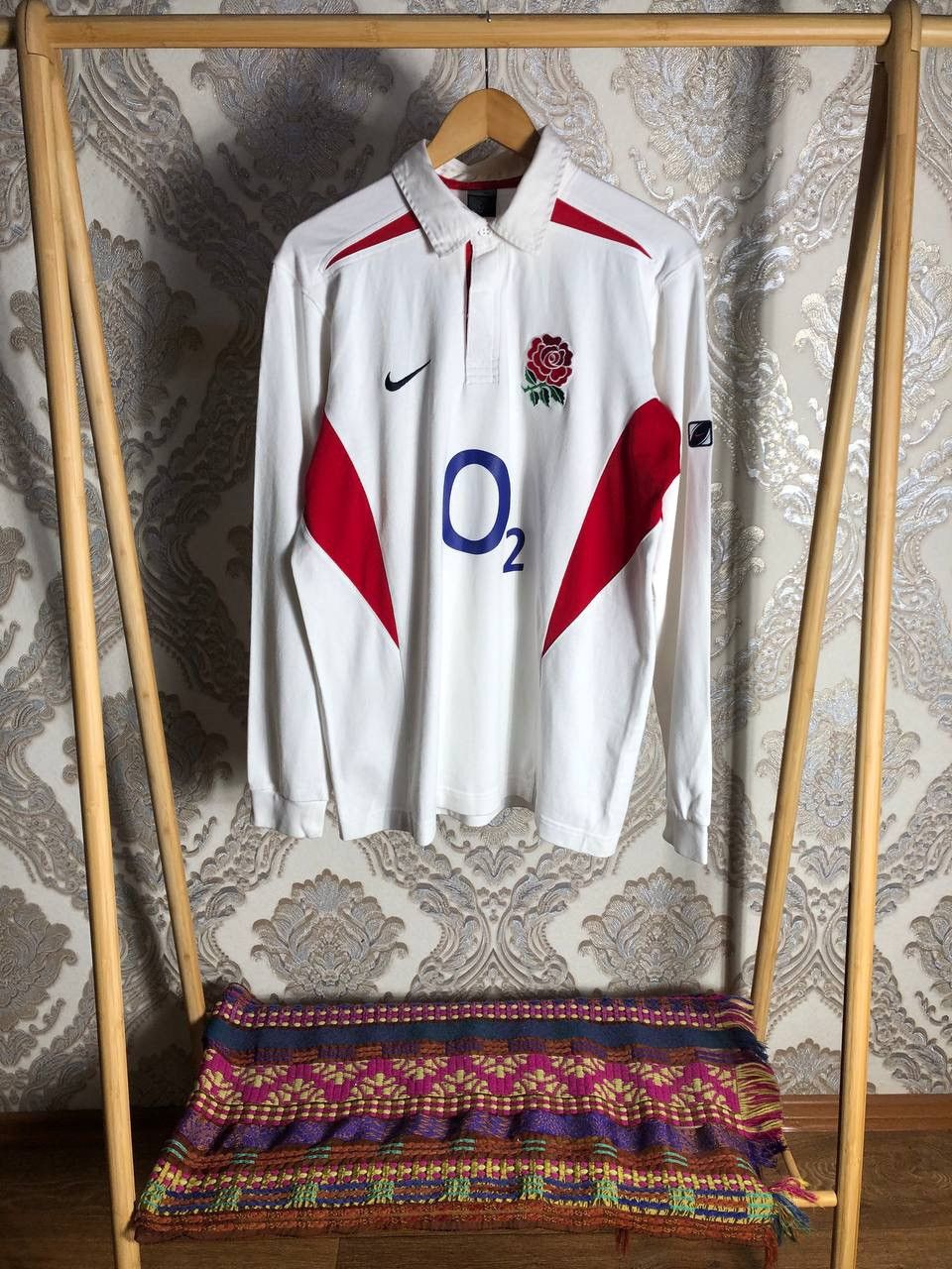 Nike × Vintage VERY RARE NIKE ENGLAND RUGBY RETRO JERSEY BLOKECORE Y2K 90s Size US L / EU 52-54 / 3 - 1 Thumbnail