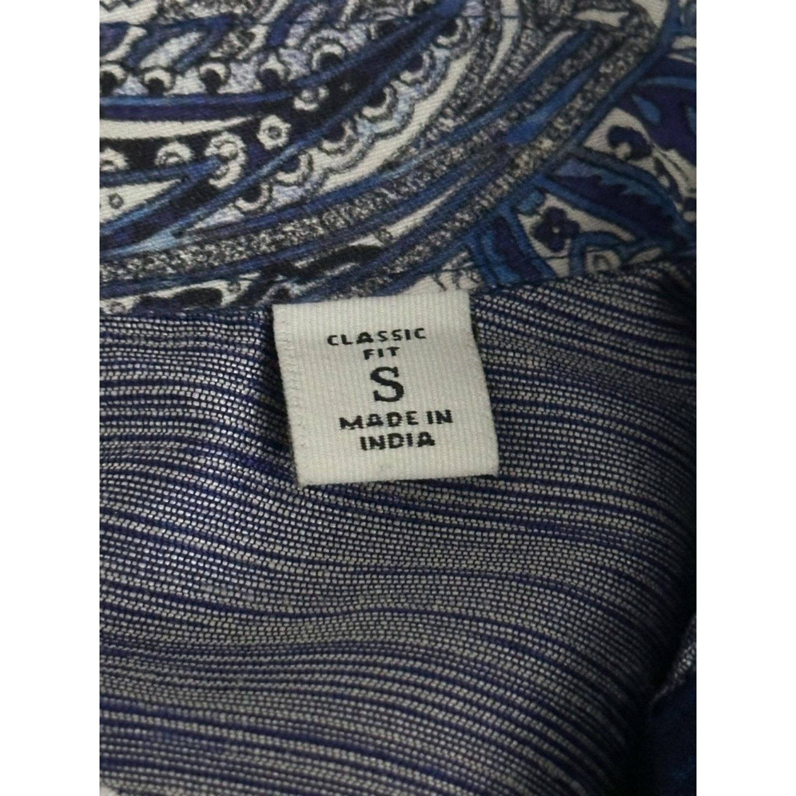 Robert Graham Robert Graham Bayview Cotton Button-Up Shirt Navy Men Small Size US S / EU 44-46 / 1 - 12 Thumbnail