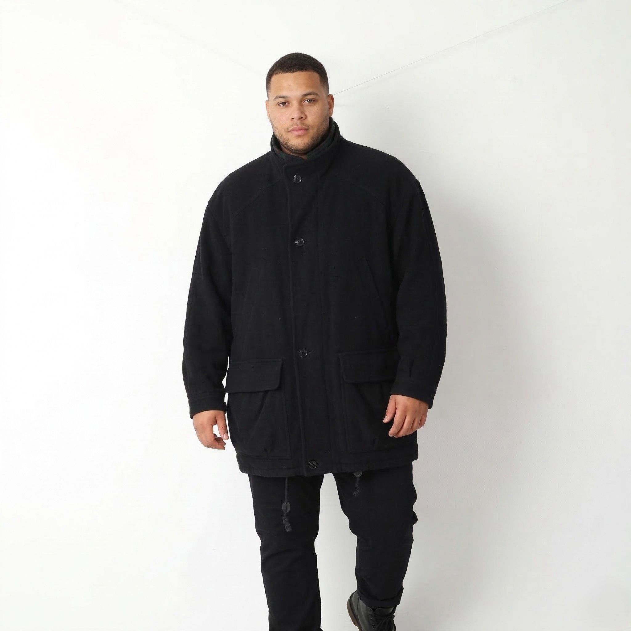 Bugatti Bugatti Men 50 XXL Jacket Black Wool Vintage Classic 6758 Size US XXL / EU 58 / 5 - 1 Thumbnail