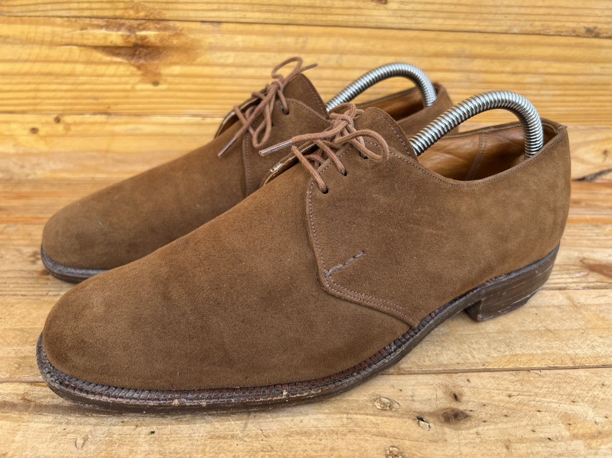 Crockett & Jones VTG Crockett & Jones Brown Suede Derby Dress Shoes Size US 8 / EU 41 - 3 Thumbnail