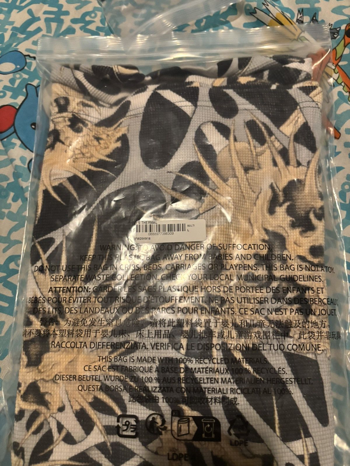 Supreme × Yohji Yamamoto Supreme Y's by Yohji Yamamoto Thermal Size Large Size US L / EU 52-54 / 3 - 6 Thumbnail
