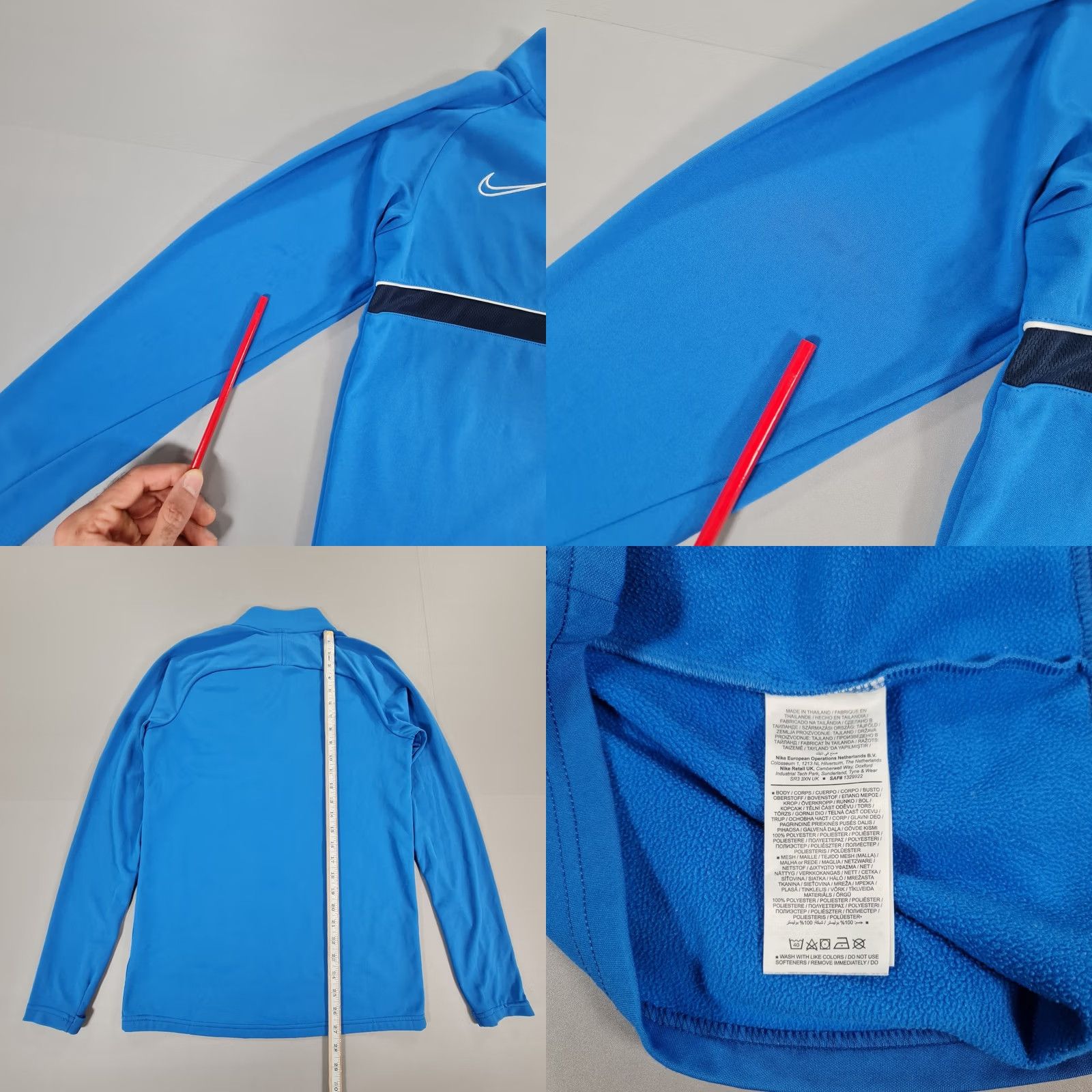 Nike Nike Chelsea FC Mens Drill Top Small Academy 21 Quarter Zip Sweatshirt Size US M / EU 48-50 / 2 - 8 Thumbnail