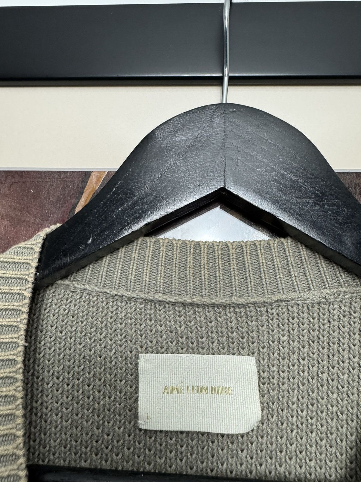 Aime Leon Dore Amie Leon Dore Bleach Sweater Waffle Knit Thermal Designer Size US L / EU 52-54 / 3 - 4 Thumbnail