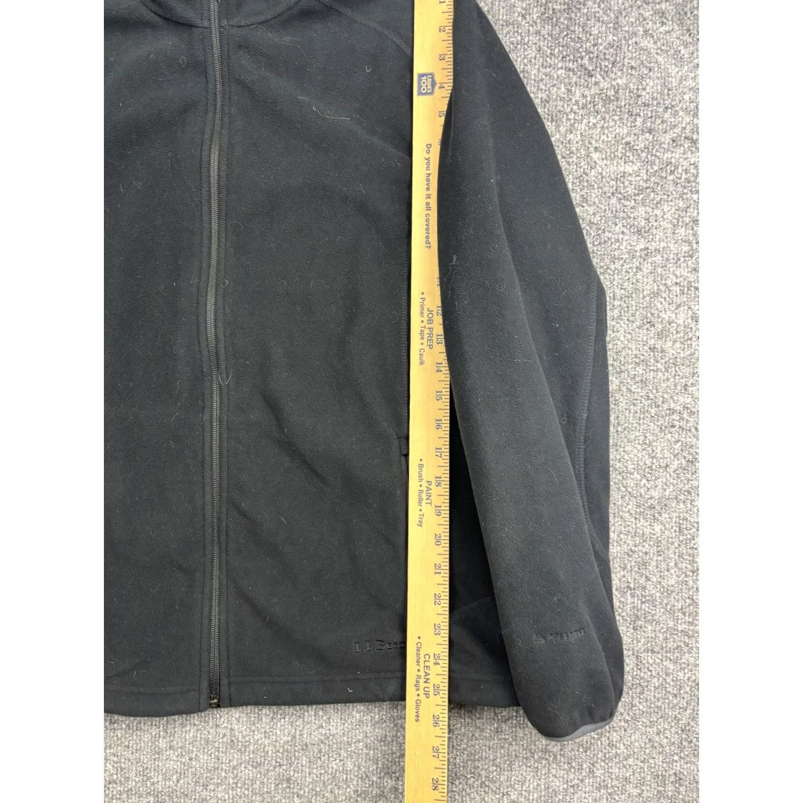 Vintage L.L.Bean Jacket Womens XL Black Polartec Fleece Full Zip Stand Collar Pockets Size XL / US 12-14 / IT 48-50 - 4 Thumbnail