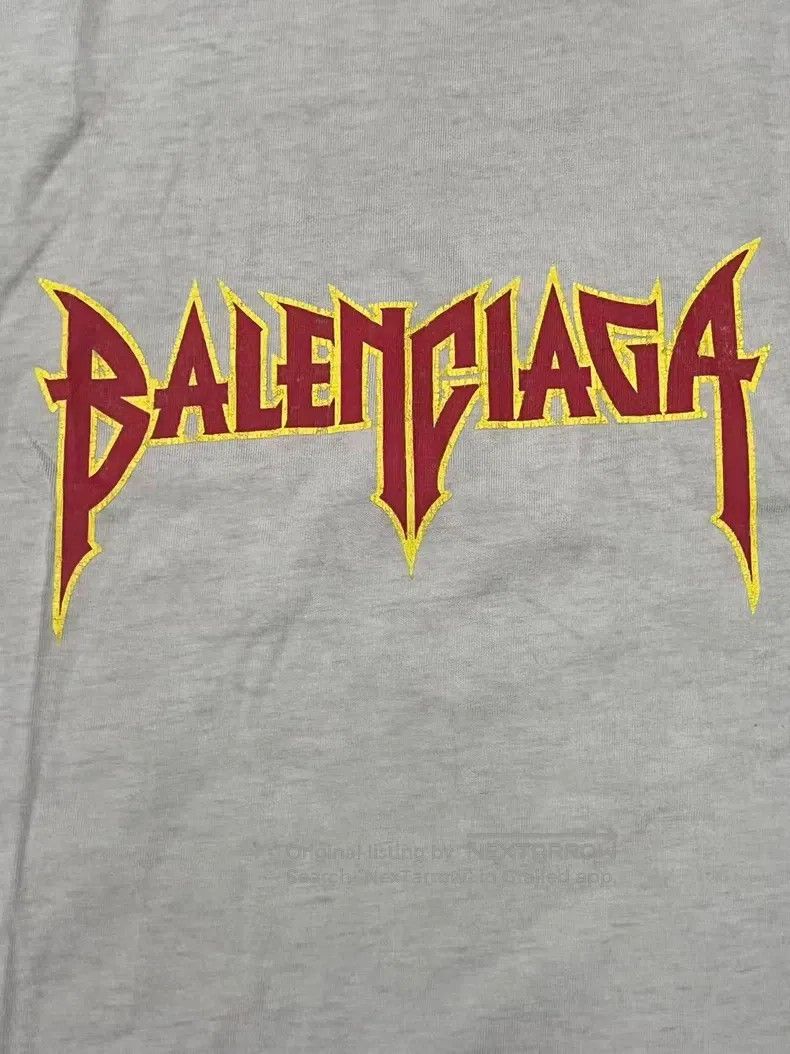Balenciaga Balenciaga Rock Band Series Lightning Letter Pattern Print Size US L / EU 52-54 / 3 - 3 Thumbnail
