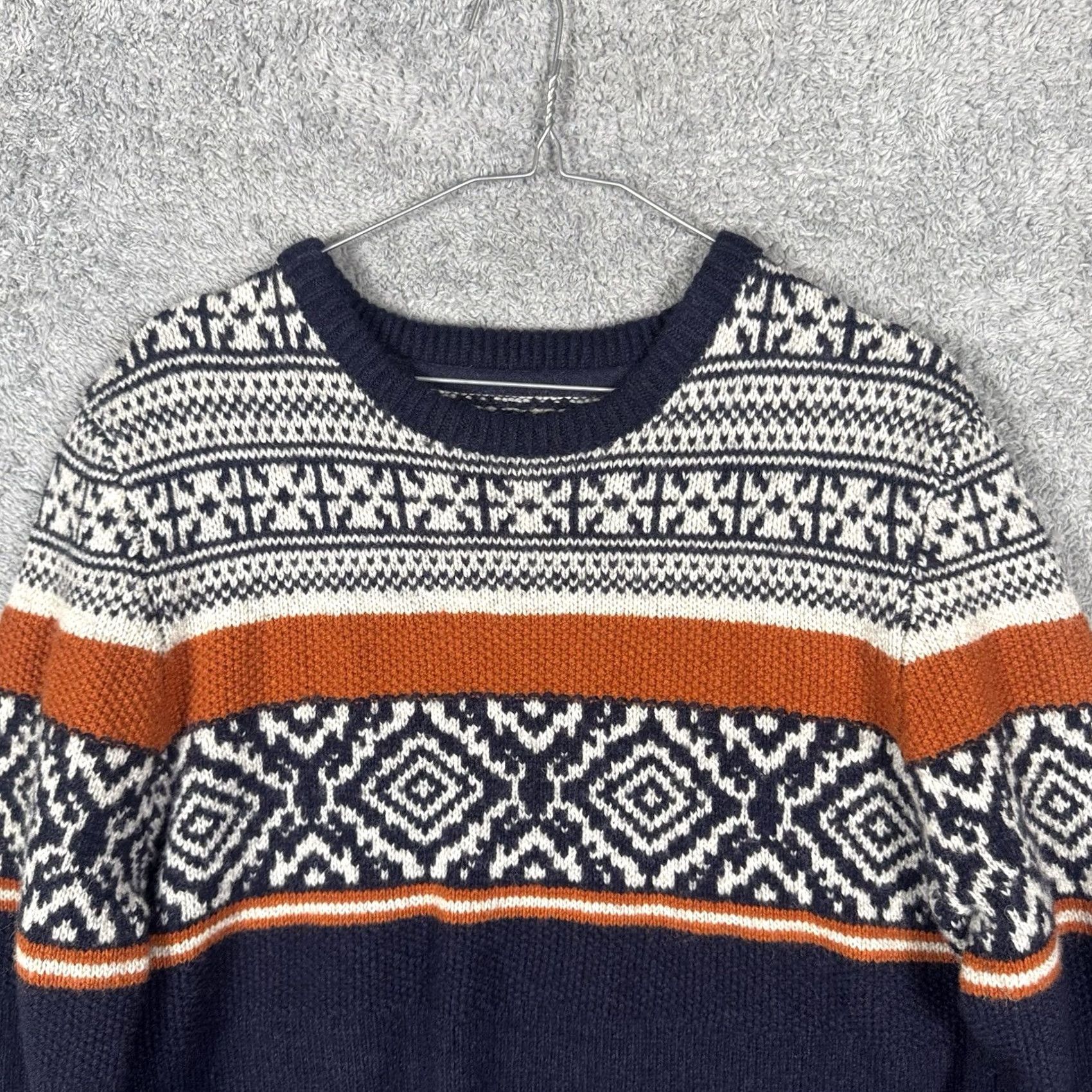 FatFace Fat Face Sweater Mens XL Wool Fair Isle Crewneck Pullover Chunky Knit Jumper Size US XL / EU 56 / 4 - 4 Thumbnail