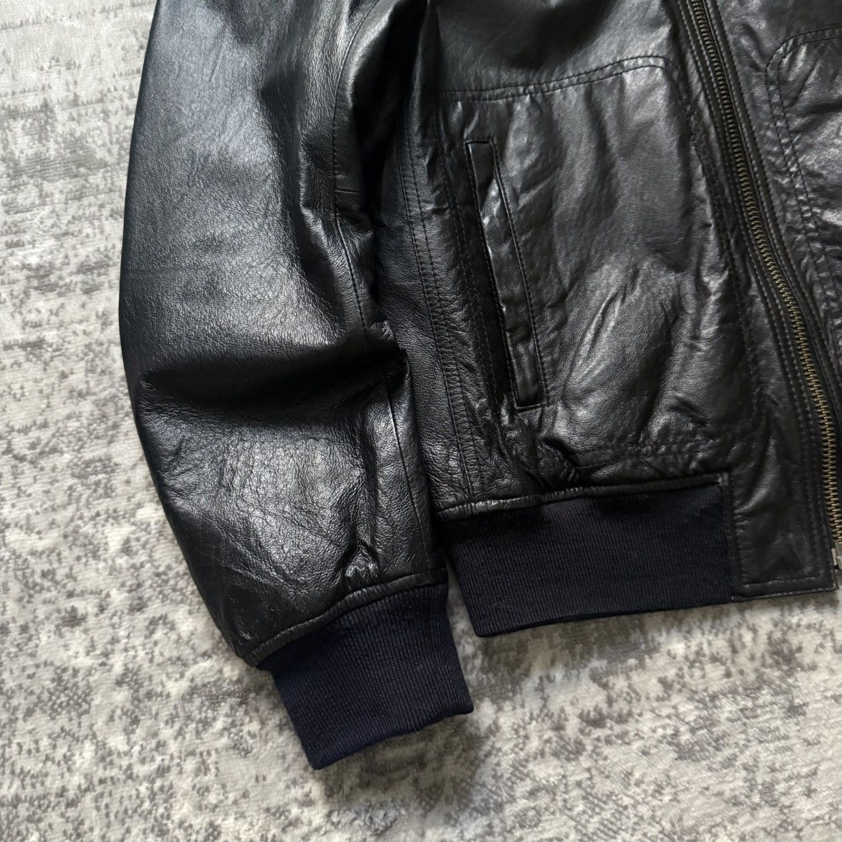 Katharine Hamnett London Katharine Hamnett Pig Leather Rabbit Fur Bomber Jacket Size US L / EU 52-54 / 3 - 5 Thumbnail