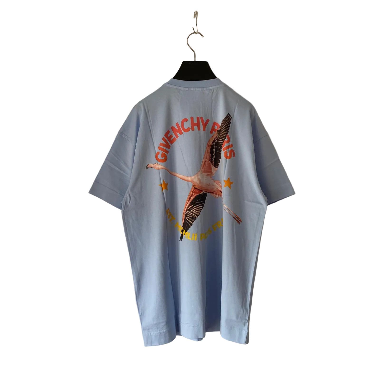 Givenchy Light Blue Embroidered 4G Flamingo Print Oversized T-Shirt Size US M / EU 48-50 / 2 - 1 Thumbnail