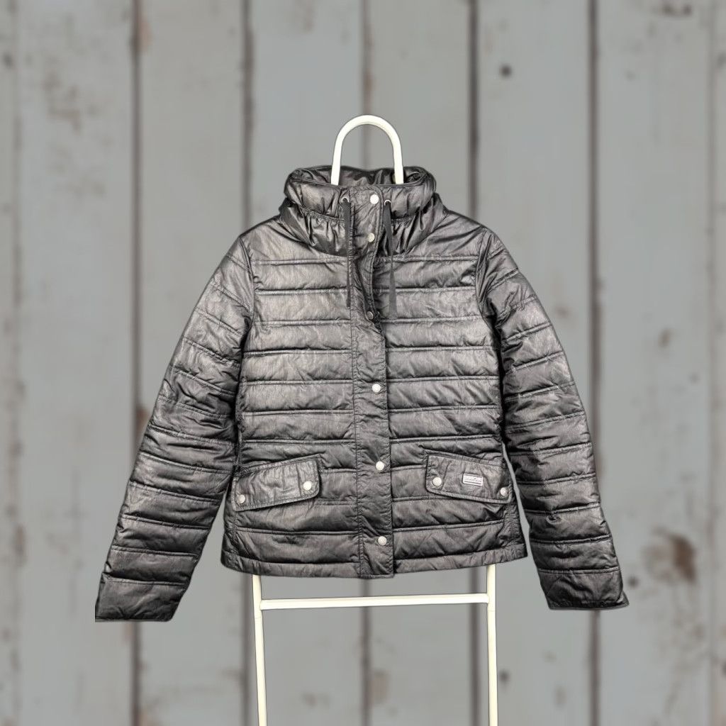 Barbour Barbour Barbour Fibre Down Quilted Puffer Jacket Women Regular Size 8 Black Quilted Barbour Puffer Coat 90s Theme Mens Womens Girls Boys Size M / US 6-8 / IT 42-44 - 1 Thumbnail