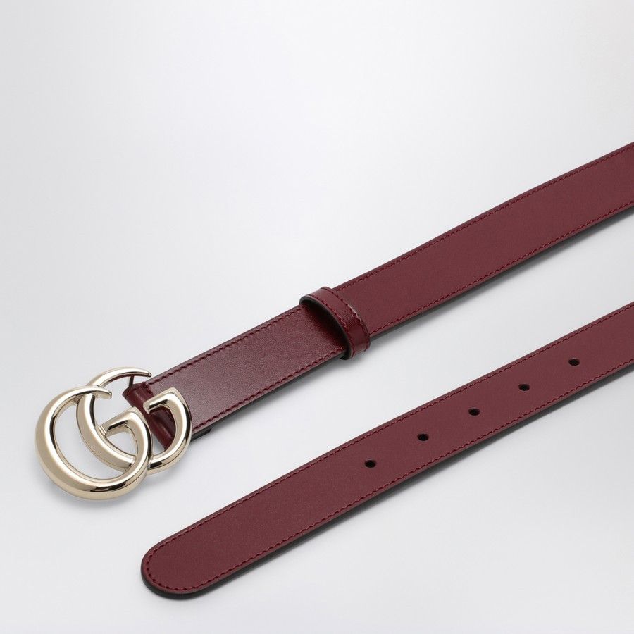Gucci o1d2blof0824 Size: 80 / GG Marmont Leather Belt in Burgundy Size ONE SIZE - 3 Thumbnail