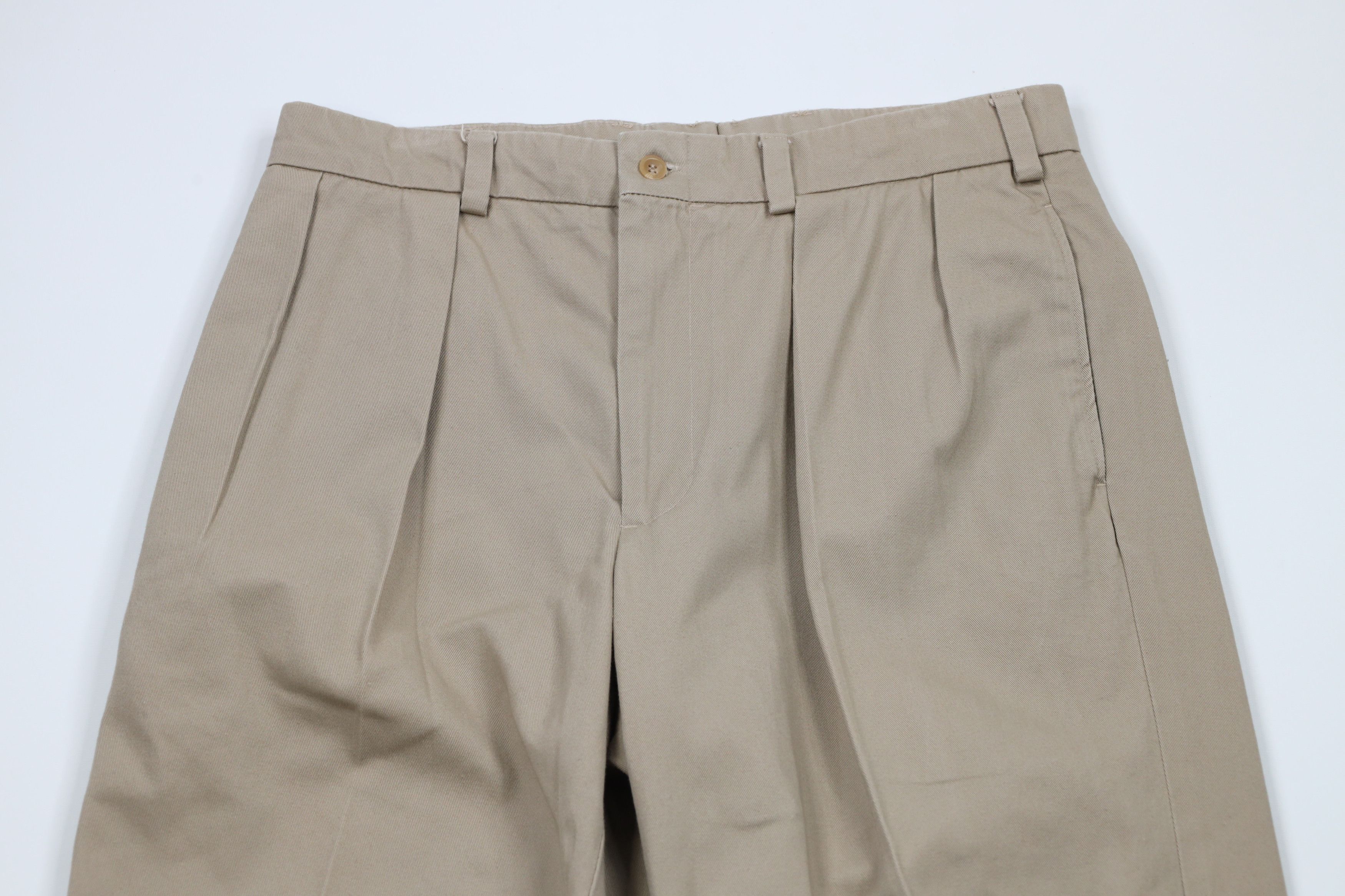 Vintage 90s Bills Khakis Relaxed Fit Pleated Chino Pants USA