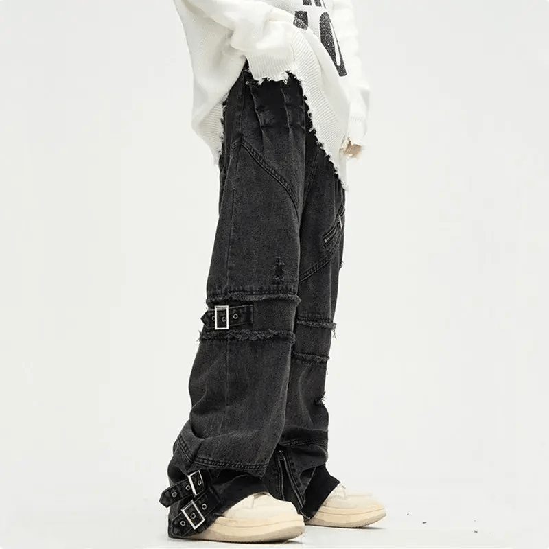 Jean Black loose-fit workwear jeans Size US 34 / EU 50 - 5 Thumbnail