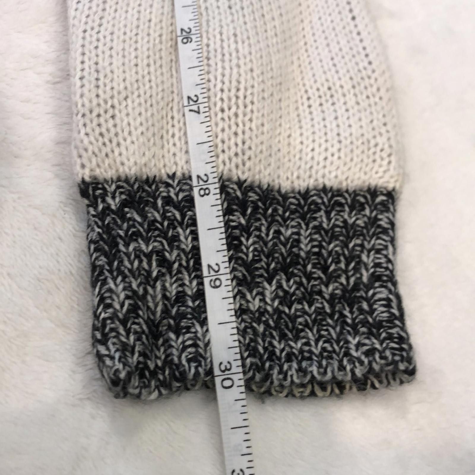 The Unbranded Brand Knit Cardigan Sweater cream black gray brown geometric SM Size S / US 4 / IT 40 - 9 Thumbnail