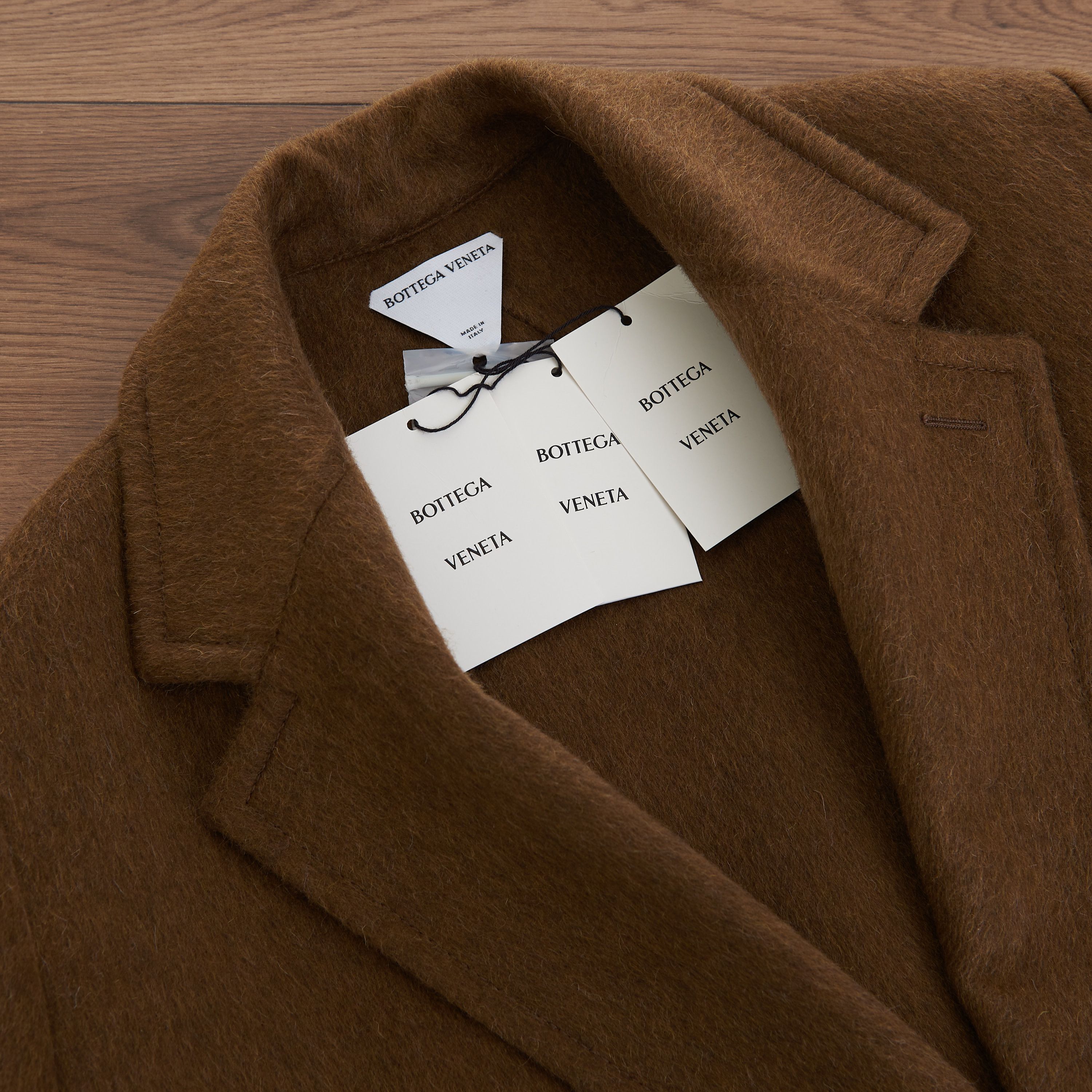 Bottega Veneta Oversized Coat In Double Face Camel Brown Wool & Mohair Size S / US 4 / IT 40 - 10 Thumbnail